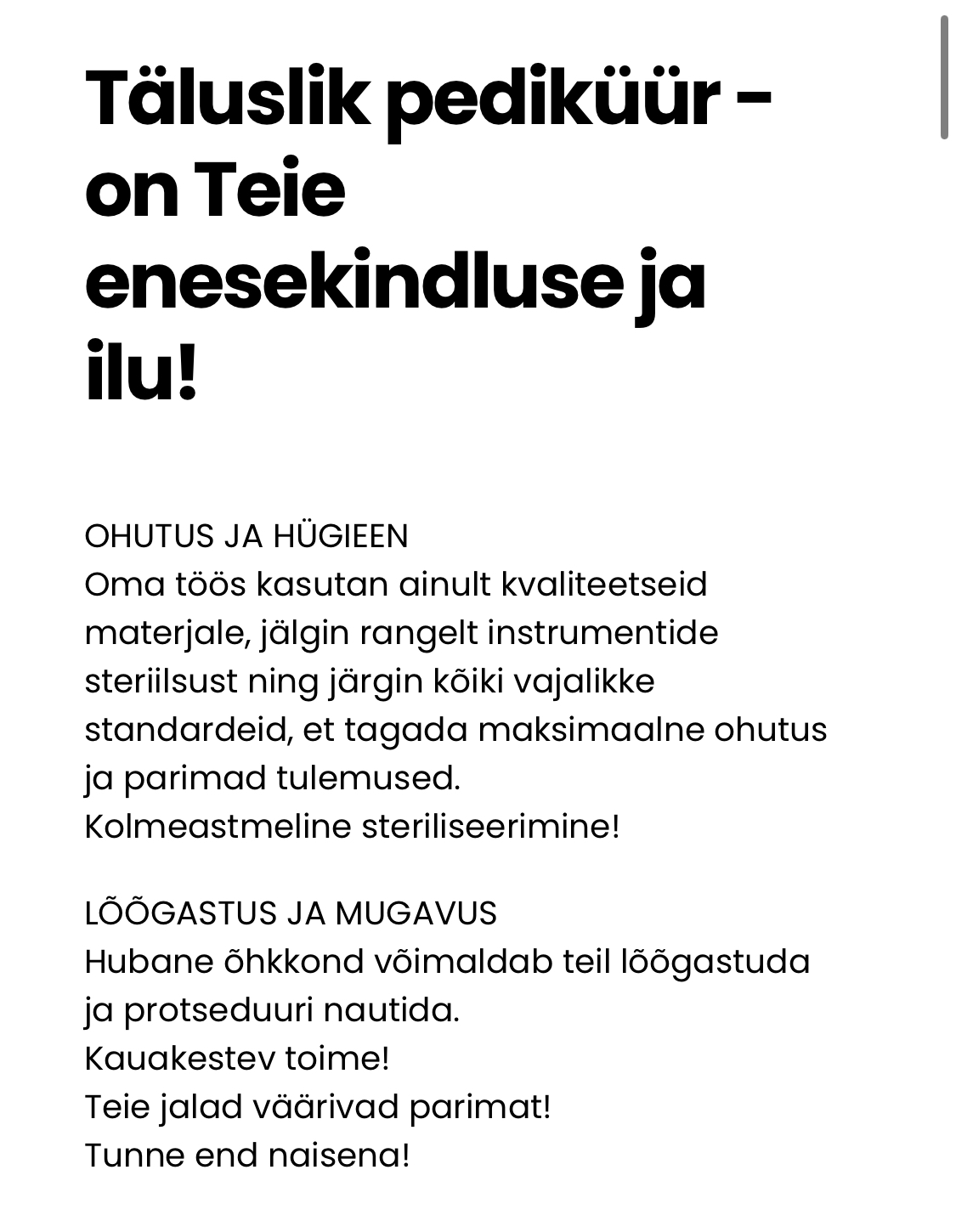 Maniküür — Oksana, Mustamäe, Tallinn