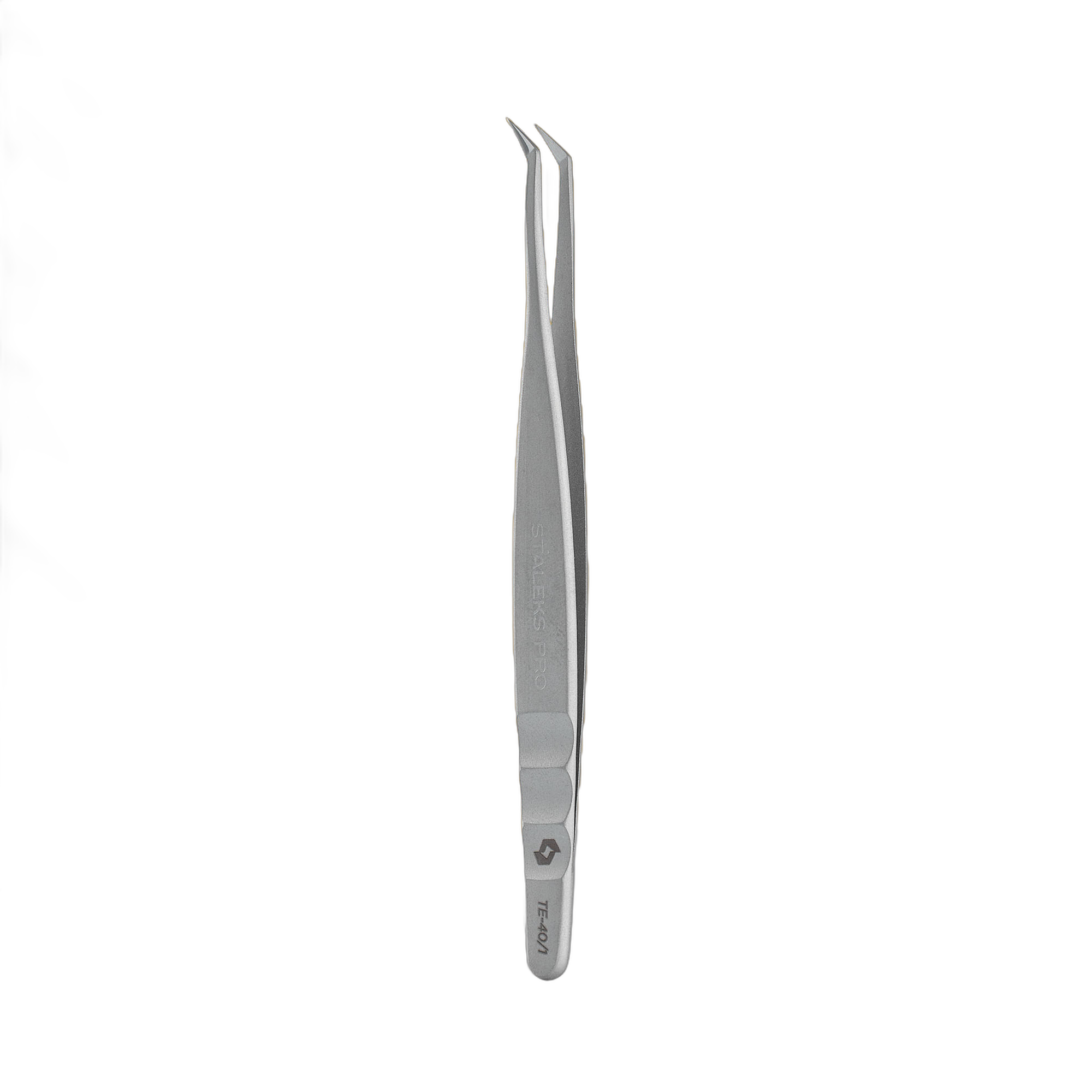 Professional eyelash tweezers EXPERT 40 TYPE 1 (L-shaped, 50')