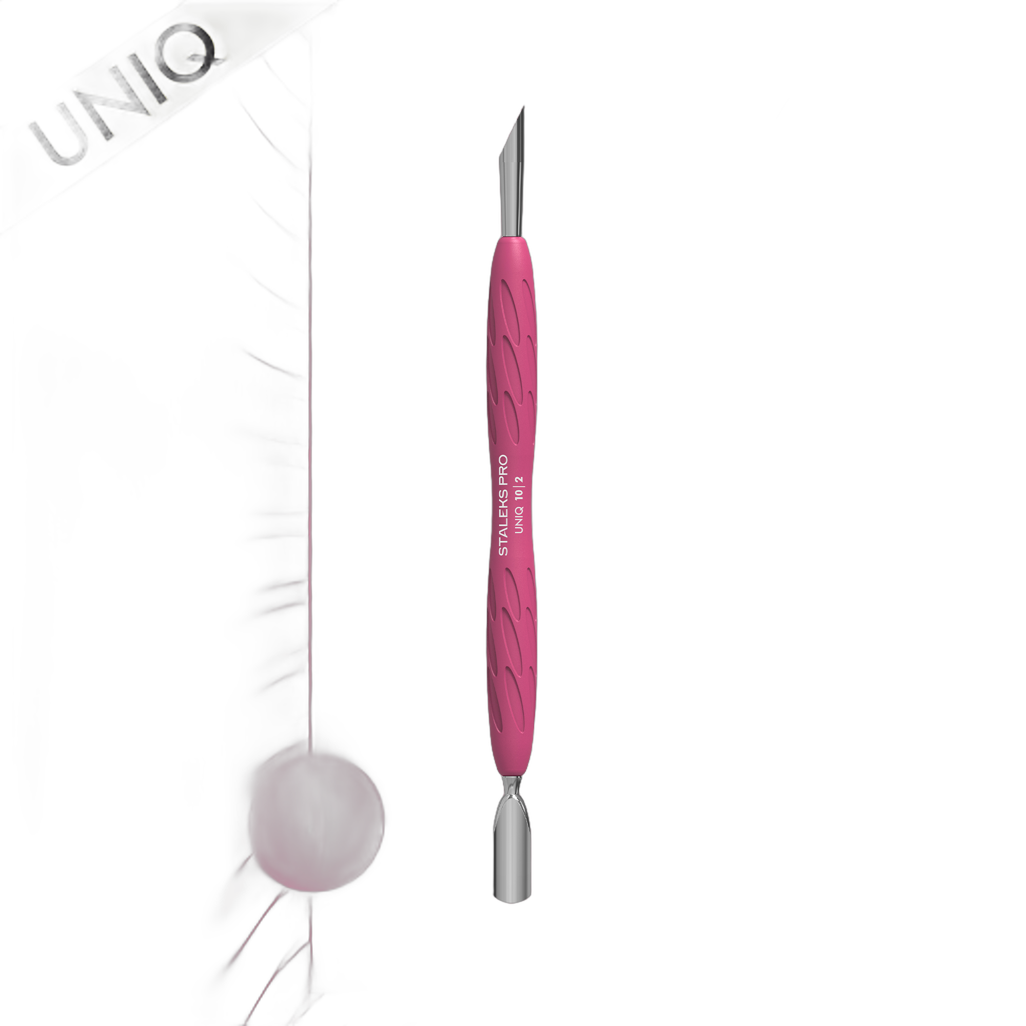Manicure Pusher STALEKS PRO UNIQ 10 TYPE 2 with Silicone Handle