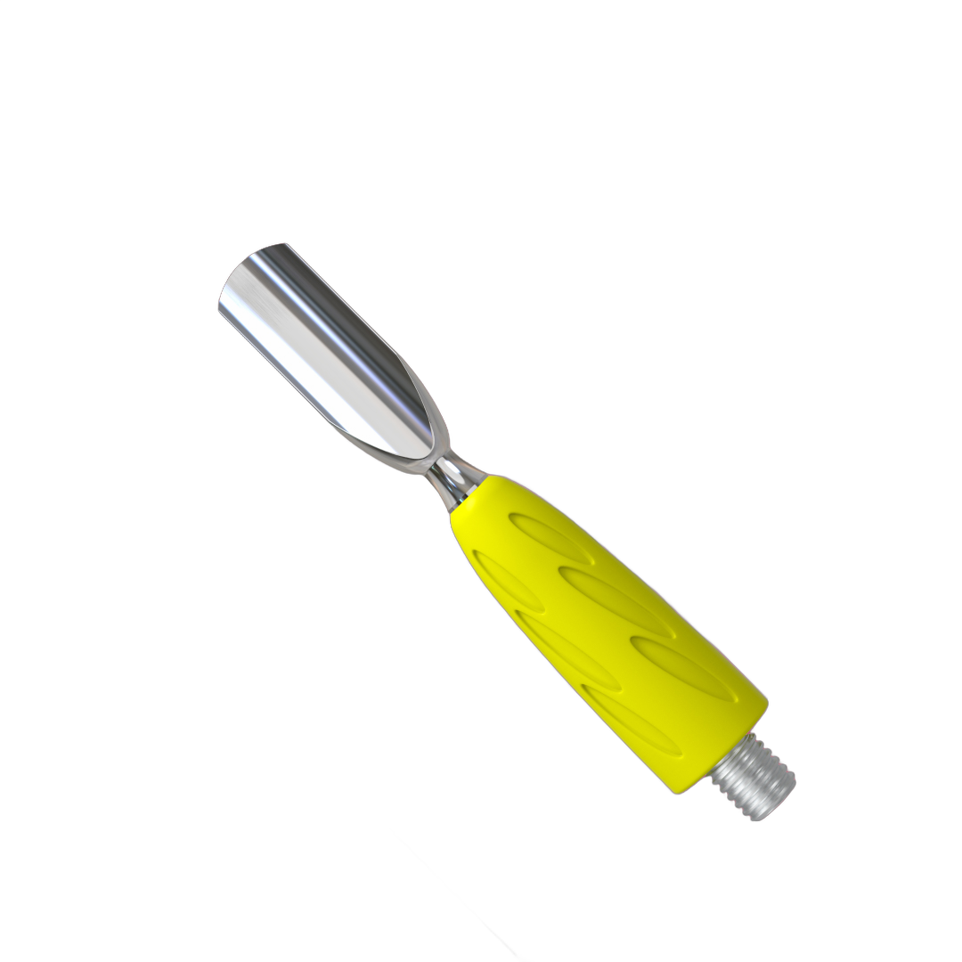 Working part of the pusher Combo UNIQ 16 rounded narrow pusher, yellow