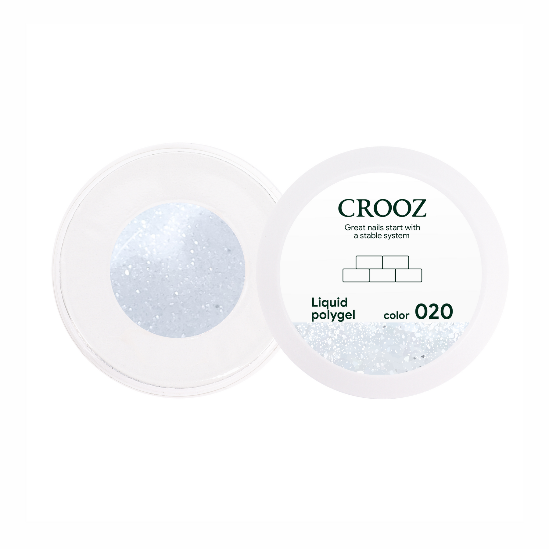 Crooz Shimmer Liquid Polygel №01 30 ml (purk)