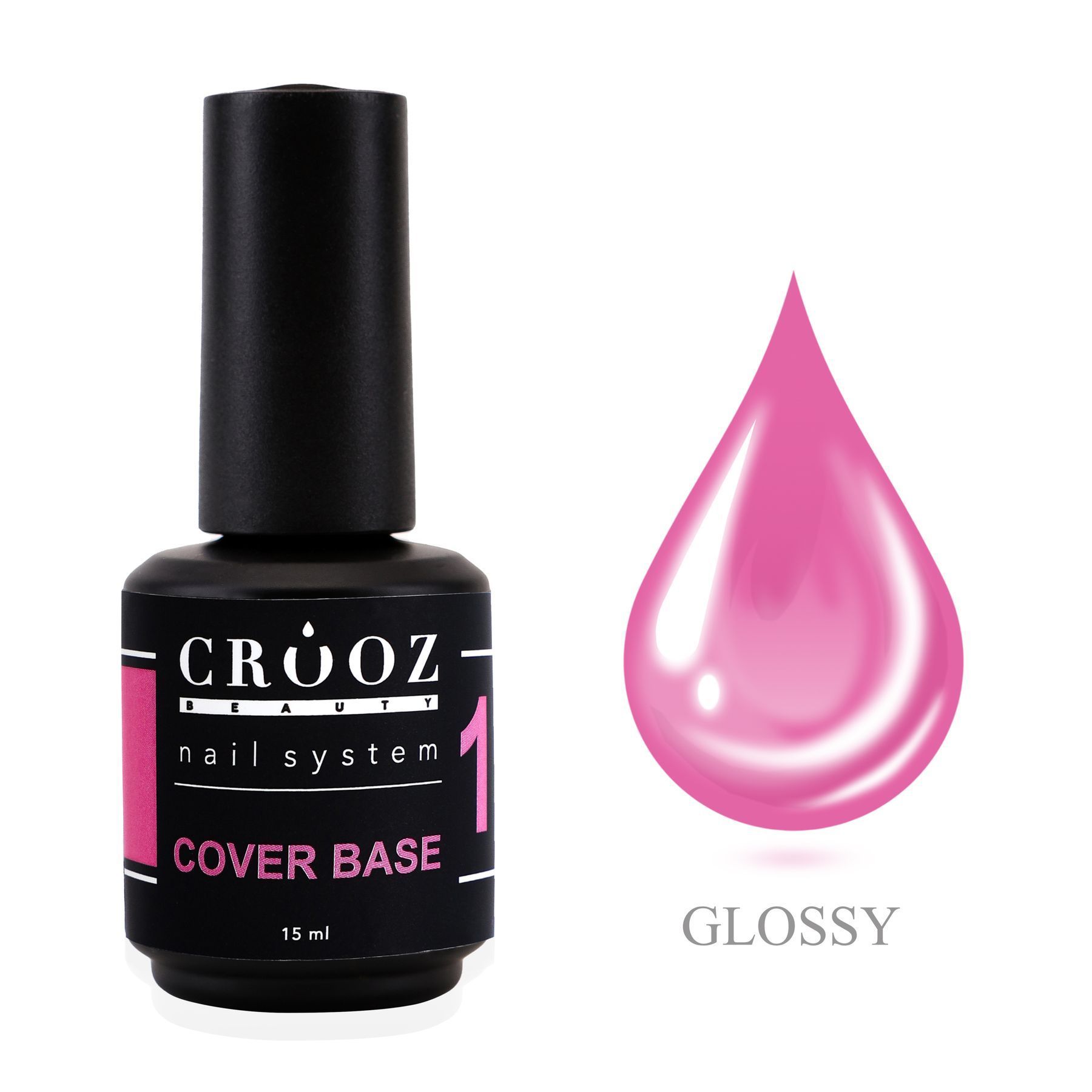 Crooz Base Cover №1 — рожева камуфлююча база, 8 мл