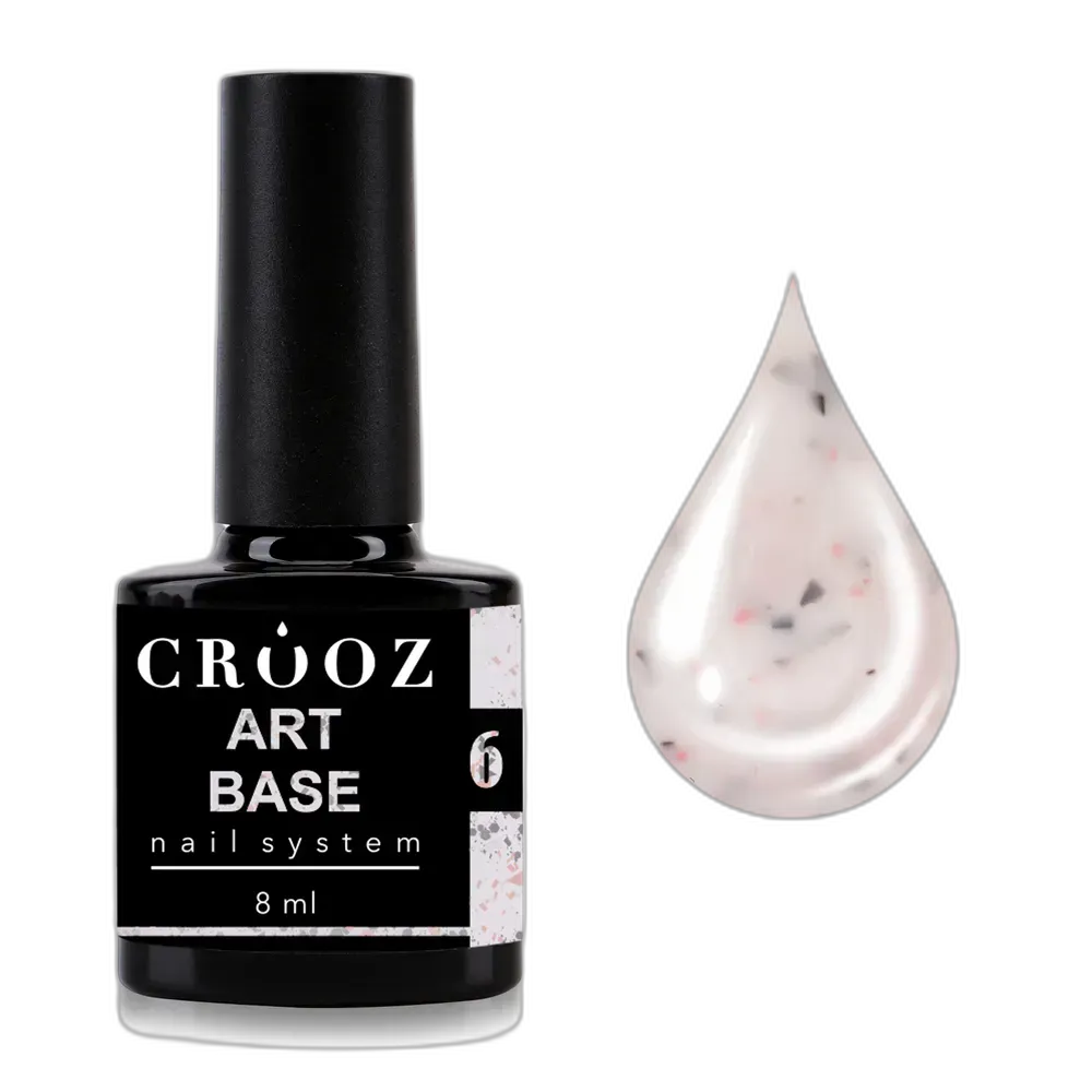 Crooz Base ART 6 — м’яка рожево-молочна база з поталлю