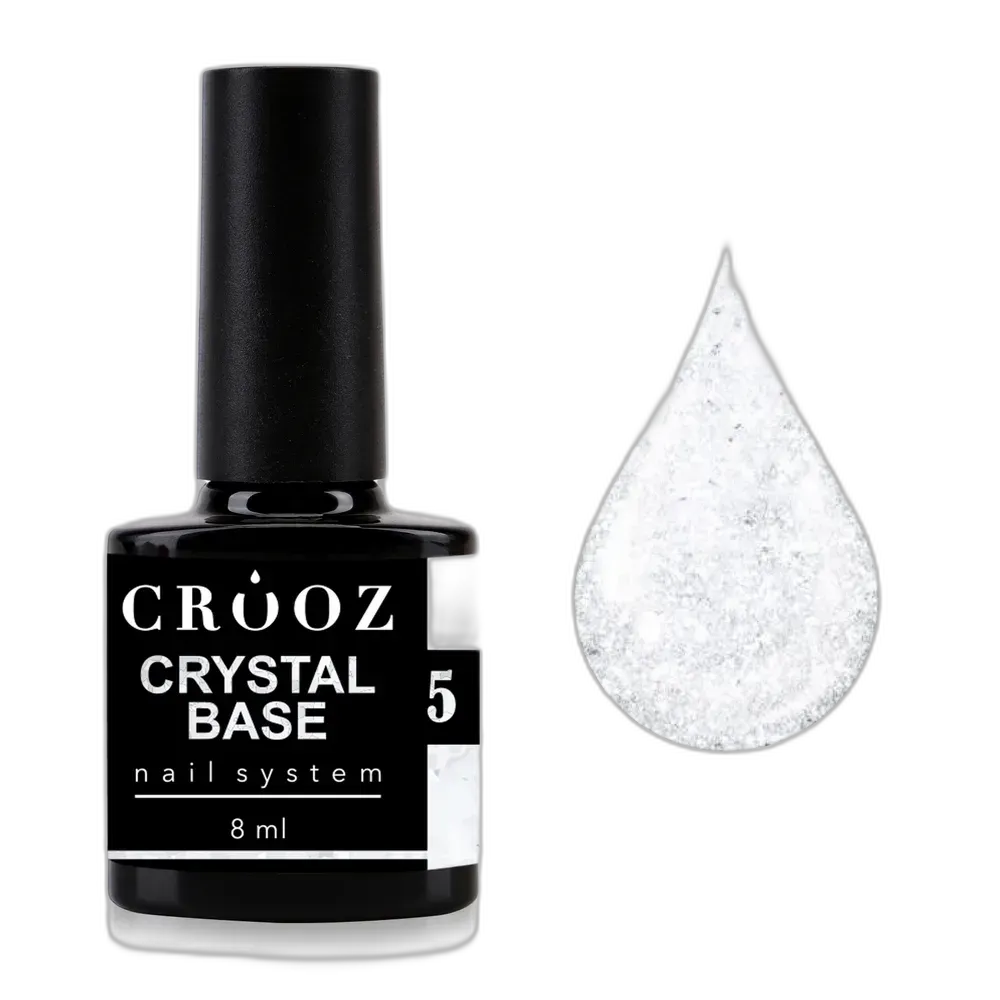 Світловідбивна база Crooz Crystal Base №5 — молочна з блиском