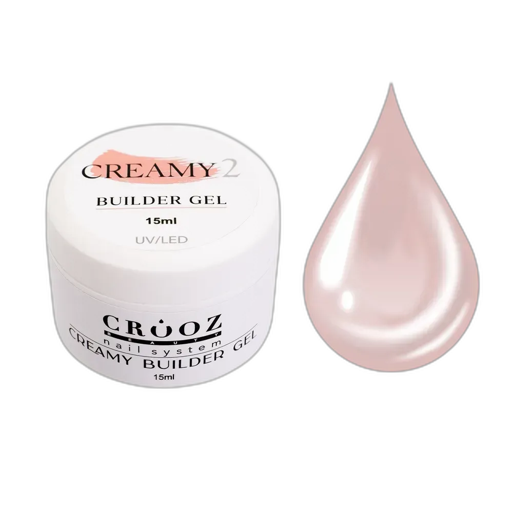 Crooz Creamy Builder Gel 2 – молочно-бежевий будівельний гель