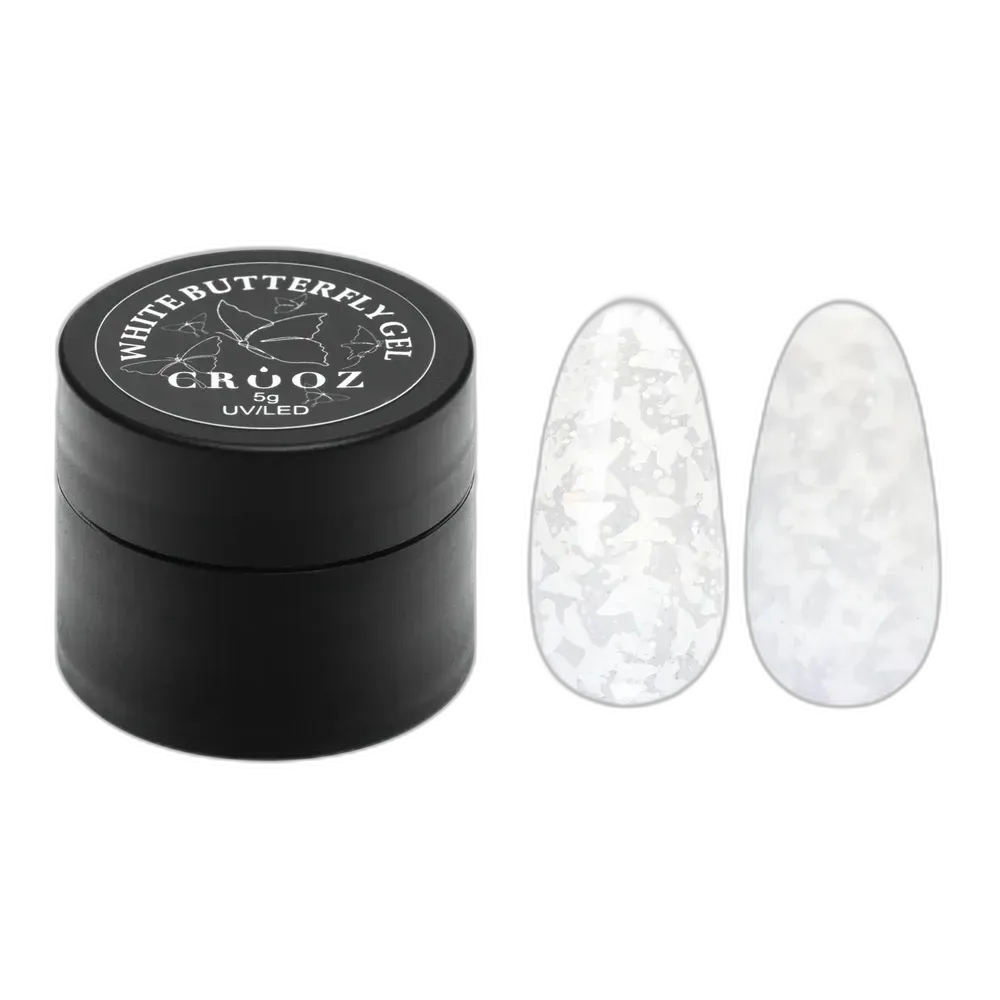 Сrooz Гель для дизайну White butterfly gel, 5 ml