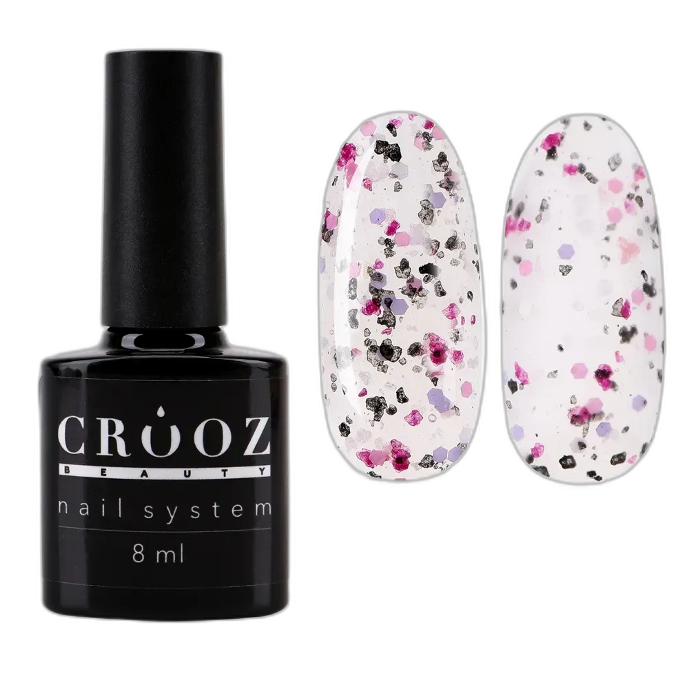 Crooz Top Dots №4 — декоративний прозорий топ для стильного манікюру