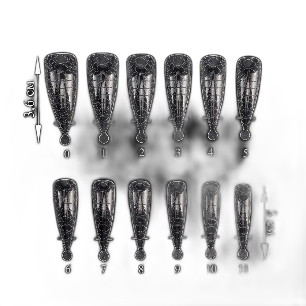 Crooz Верхні форми Snake for Design 1 Мигдаль (120 шт)