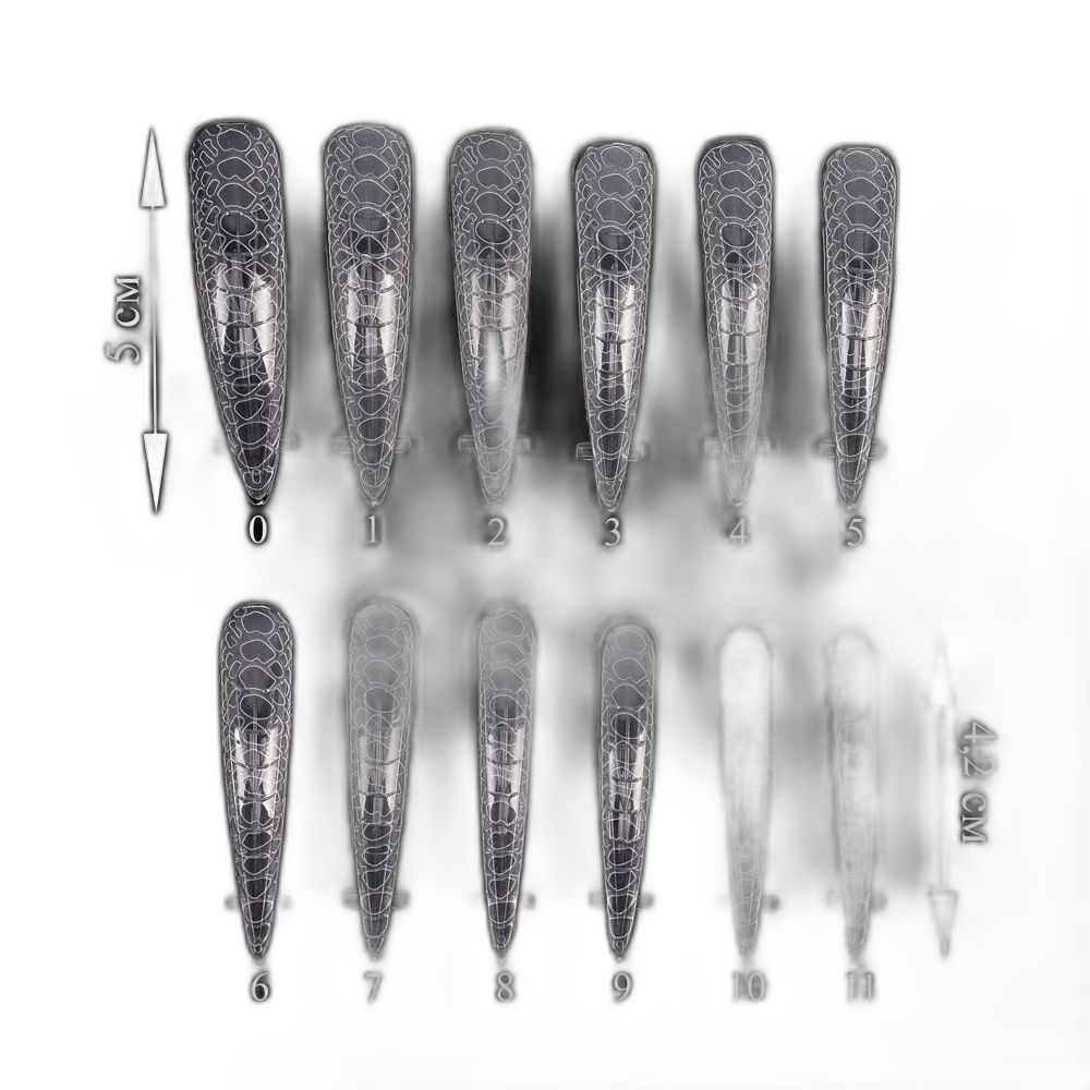 Crooz Верхні форми Snake for Design 7 Подовжений мигдаль (120 шт)