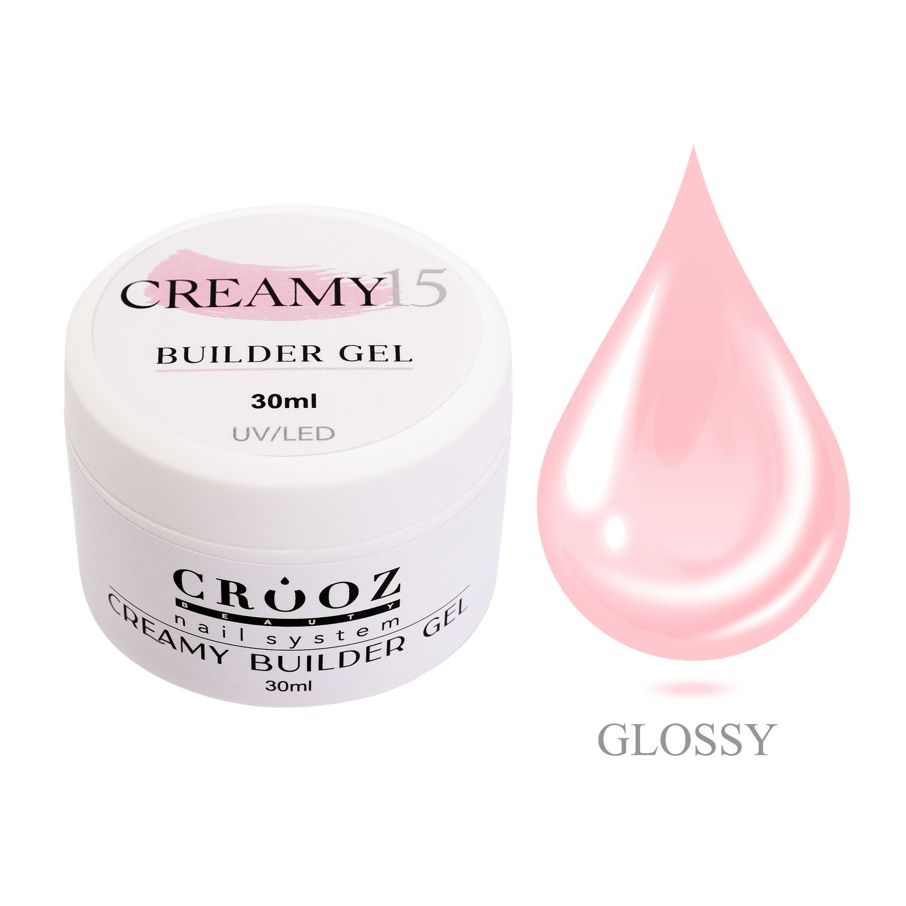 Crooz Гель для наращивания Creamy Builder gel 15 30 ml