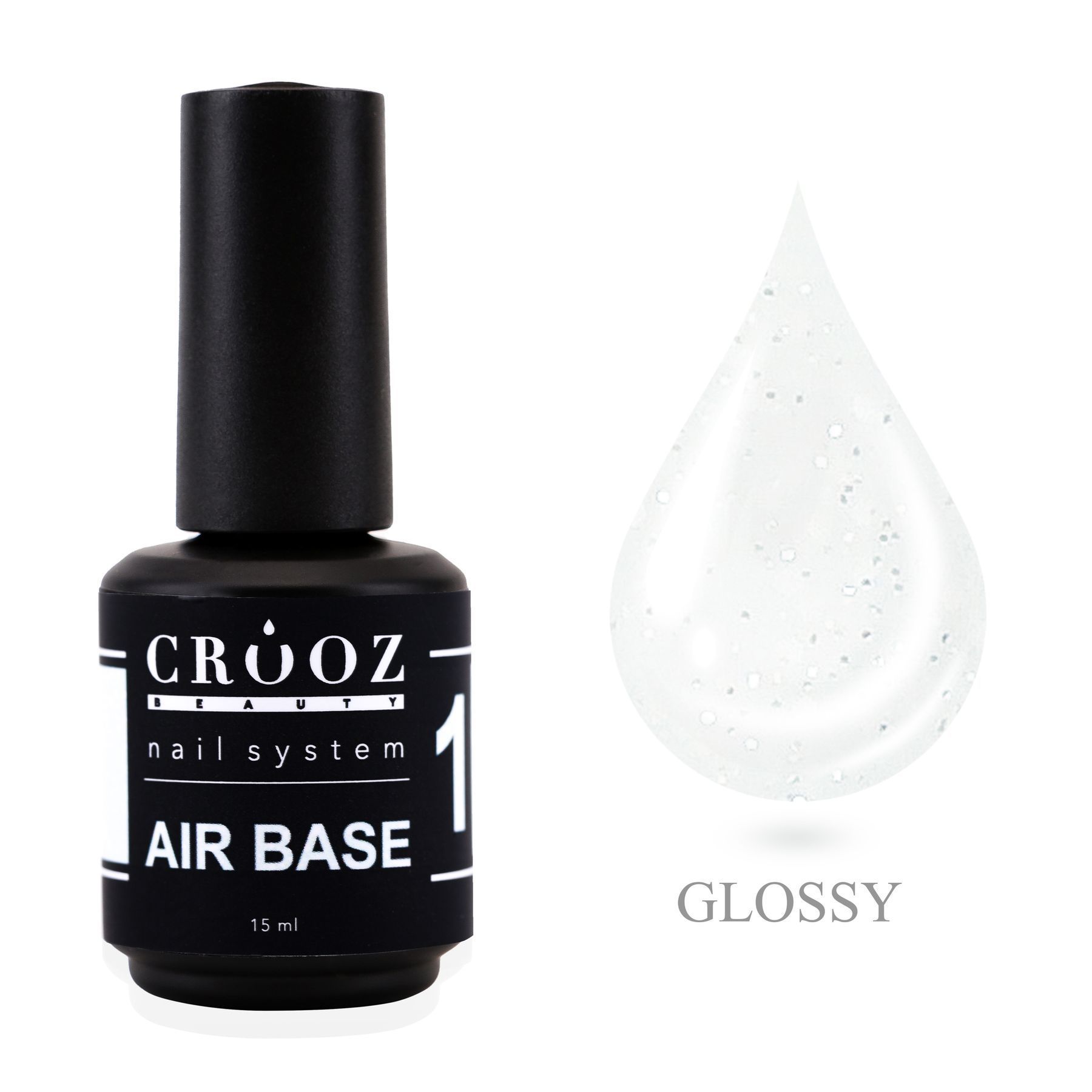 Crooz Air Base №1 — piimjas-valge kamuflaažbaas õrna sädelusega, 15 ml