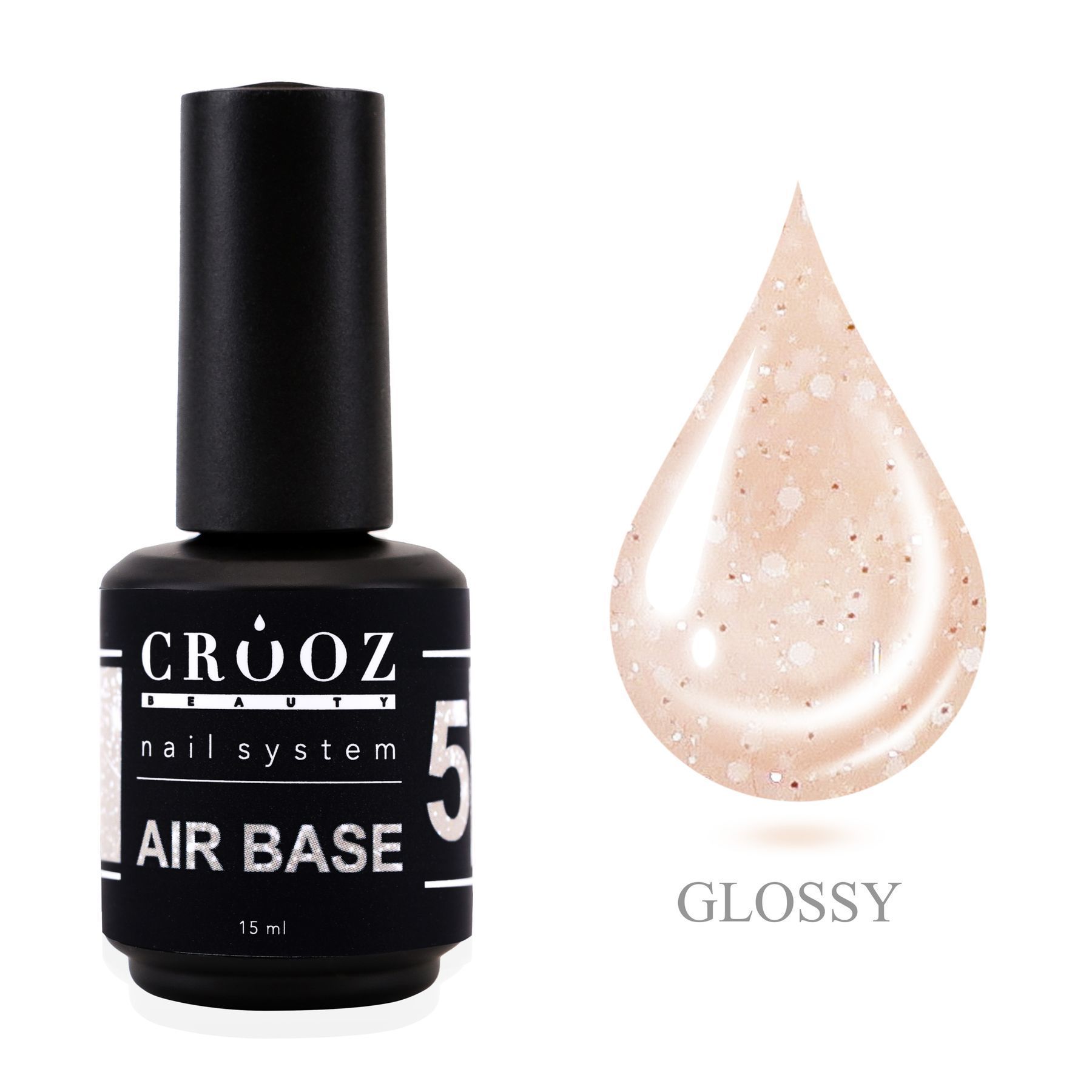 Crooz Air Base №5 — õrn-beež baas sädelevate osakestega, 15 ml