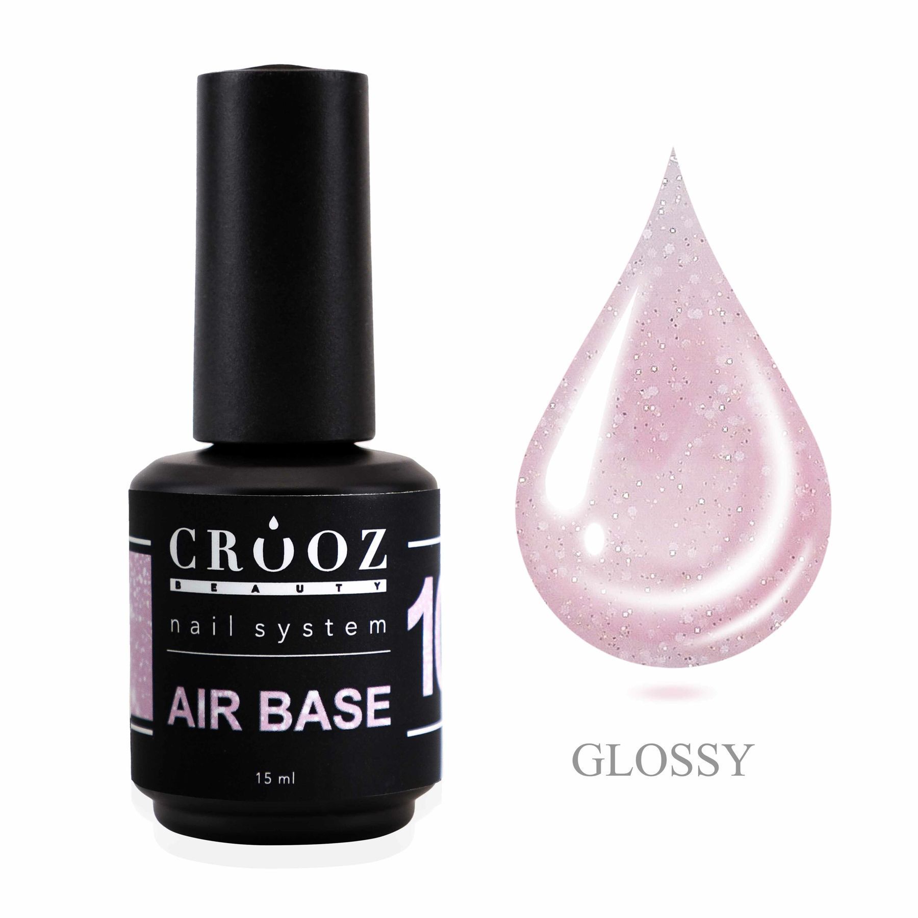 Crooz Air Base №10 — vaaleanpunainen camouflage-pohja kiillolla, 15 ml