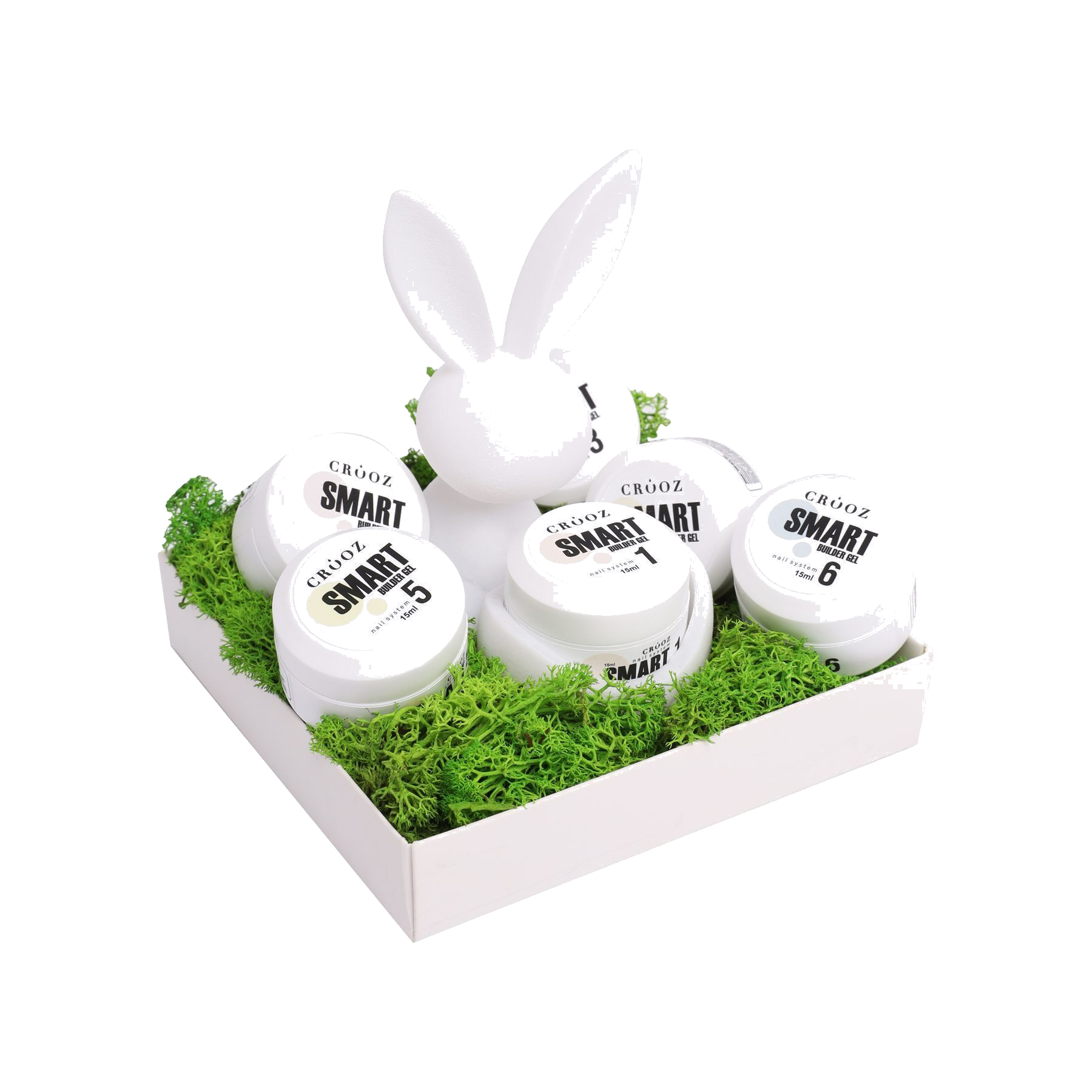 Komplekt Crooz Smart Builder gel (6 tk) – Professionaalsed geelid pikendamiseks