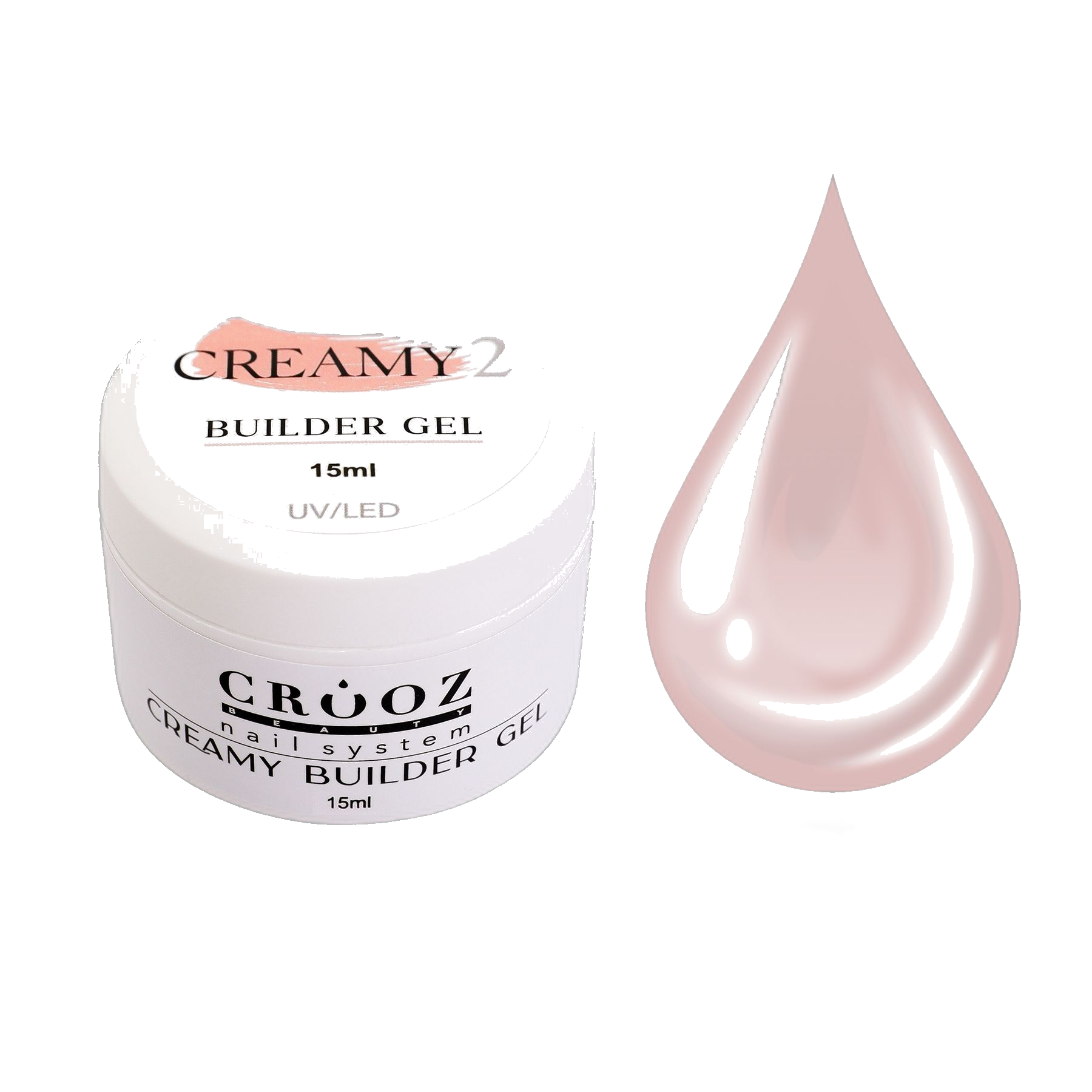 Crooz Creamy Builder Gel 2 – молочно-бежевий будівельний гель
