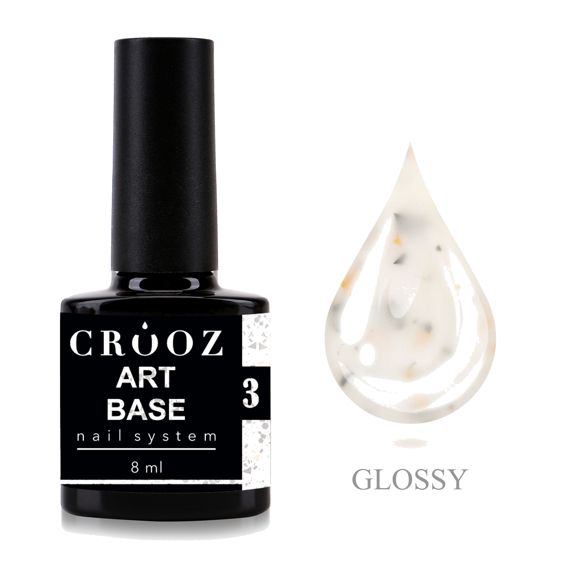 Crooz Base ART 3 – камуфлирующая база с молочно-белым оттенком и поталью