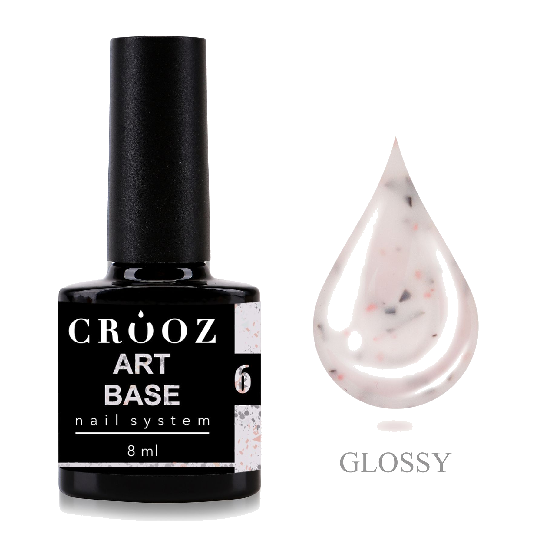 Crooz Base ART 6 — м’яка рожево-молочна база з поталлю