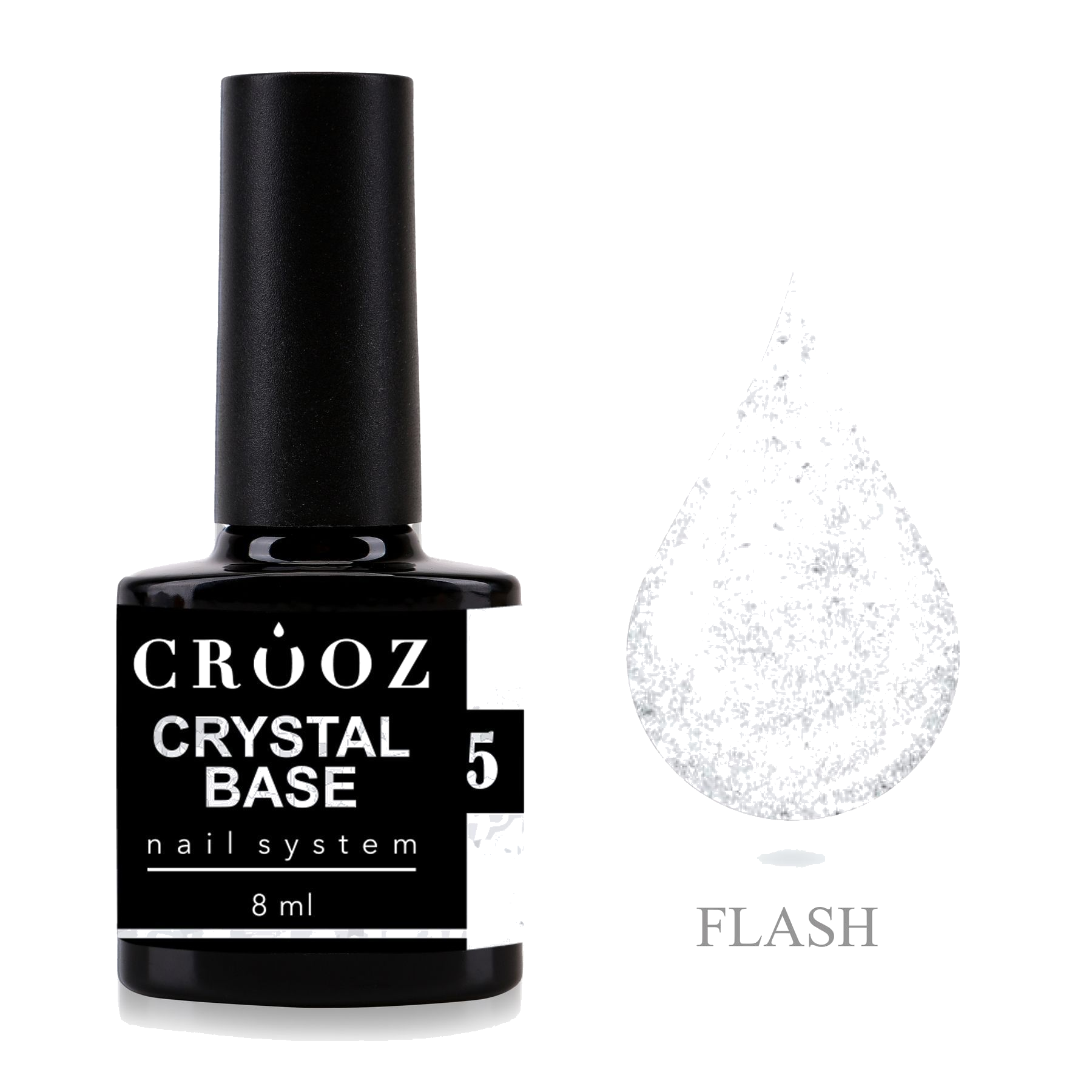 Reflective base Crooz Crystal Base №5 — milky with shine