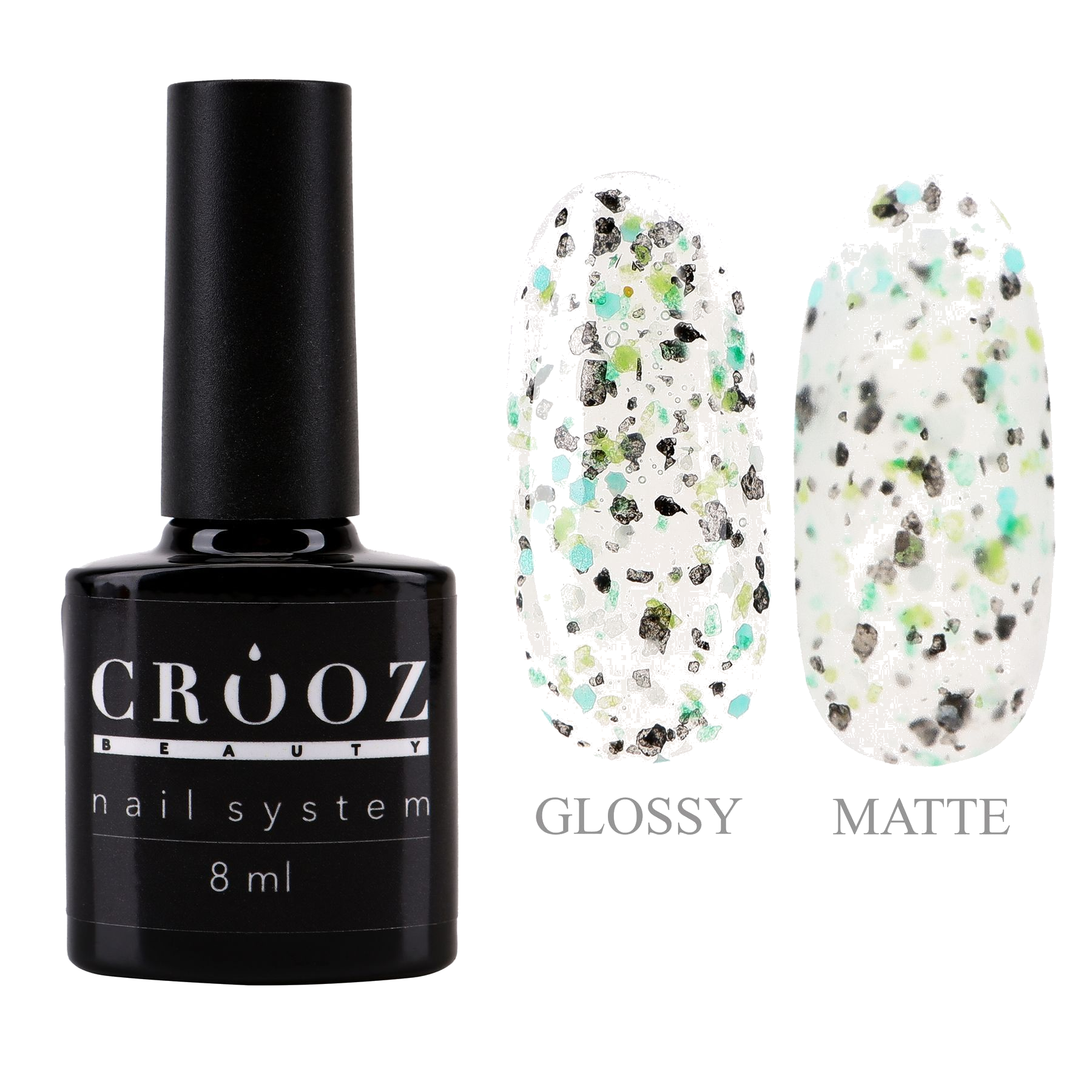 Crooz Gel polish top coat Top Dots 9