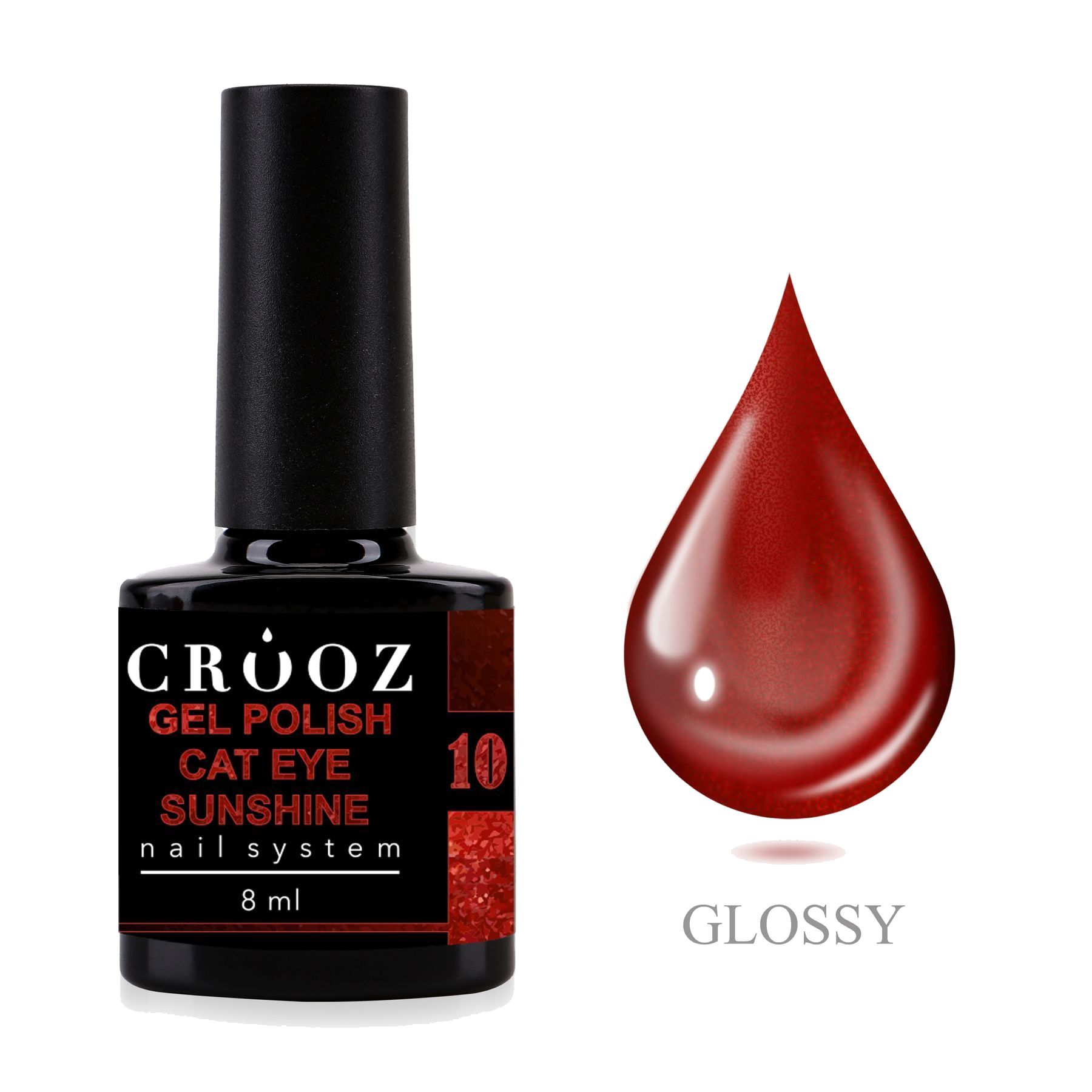 Crooz Cat Sunshine №10 – punane geellakk kassisime efektiga