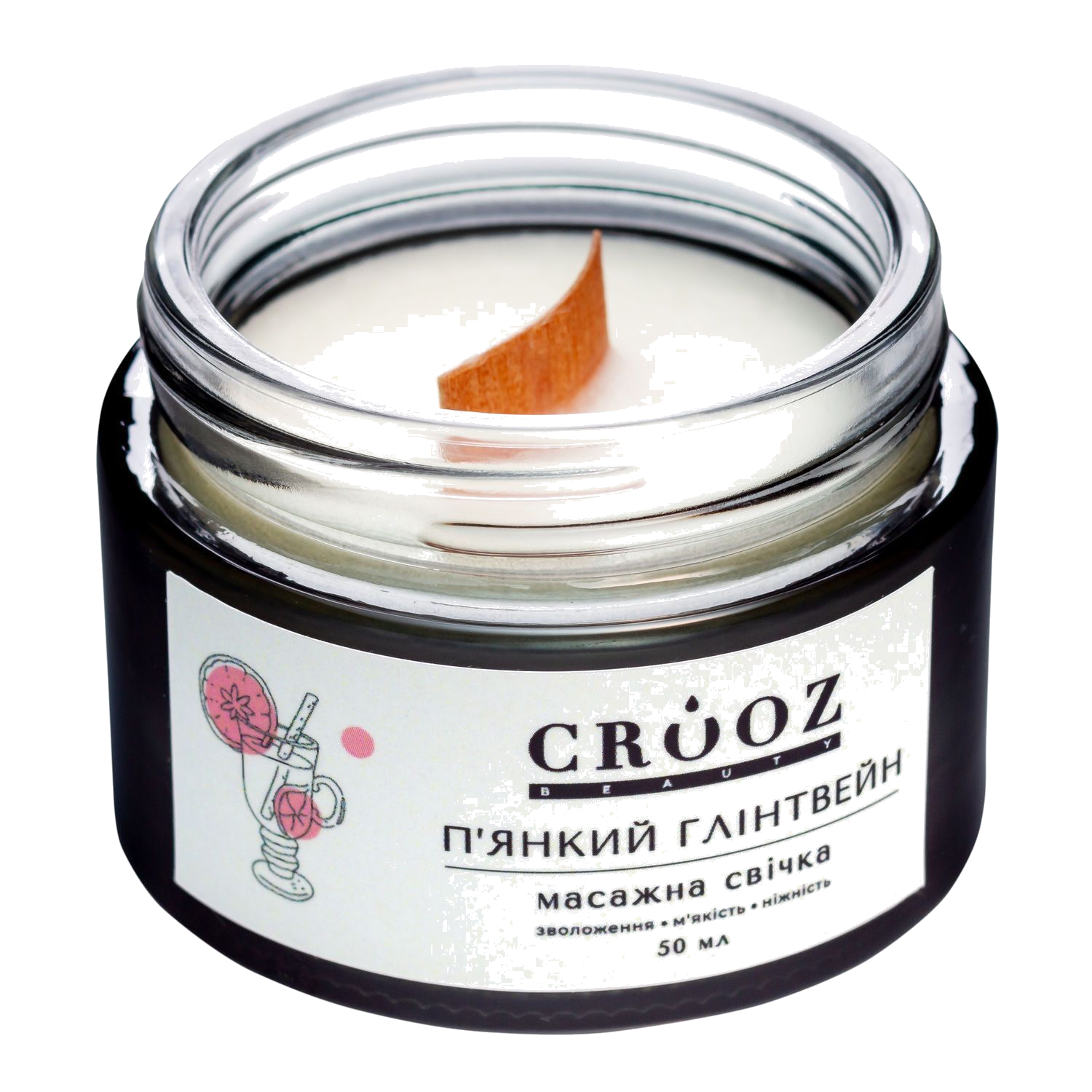 Crooz Массажная свеча Пьянящий Глинтвейн — питательный уход и релакс
