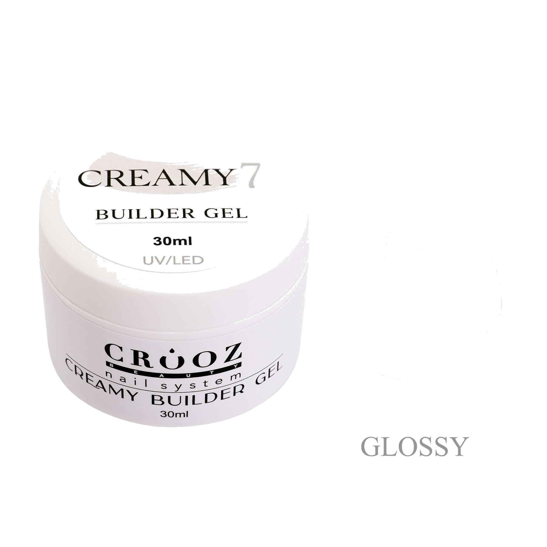 Crooz Creamy Builder Gel 7 — молочний гель для нарощування та зміцнення нігтів
