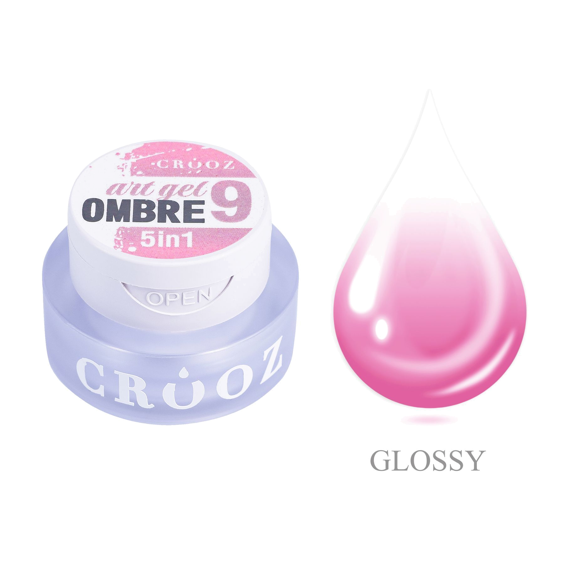 Crooz Art Gel Ombre №09 – гель-краска 5 в 1 для омбре и градиентов, 3 мл