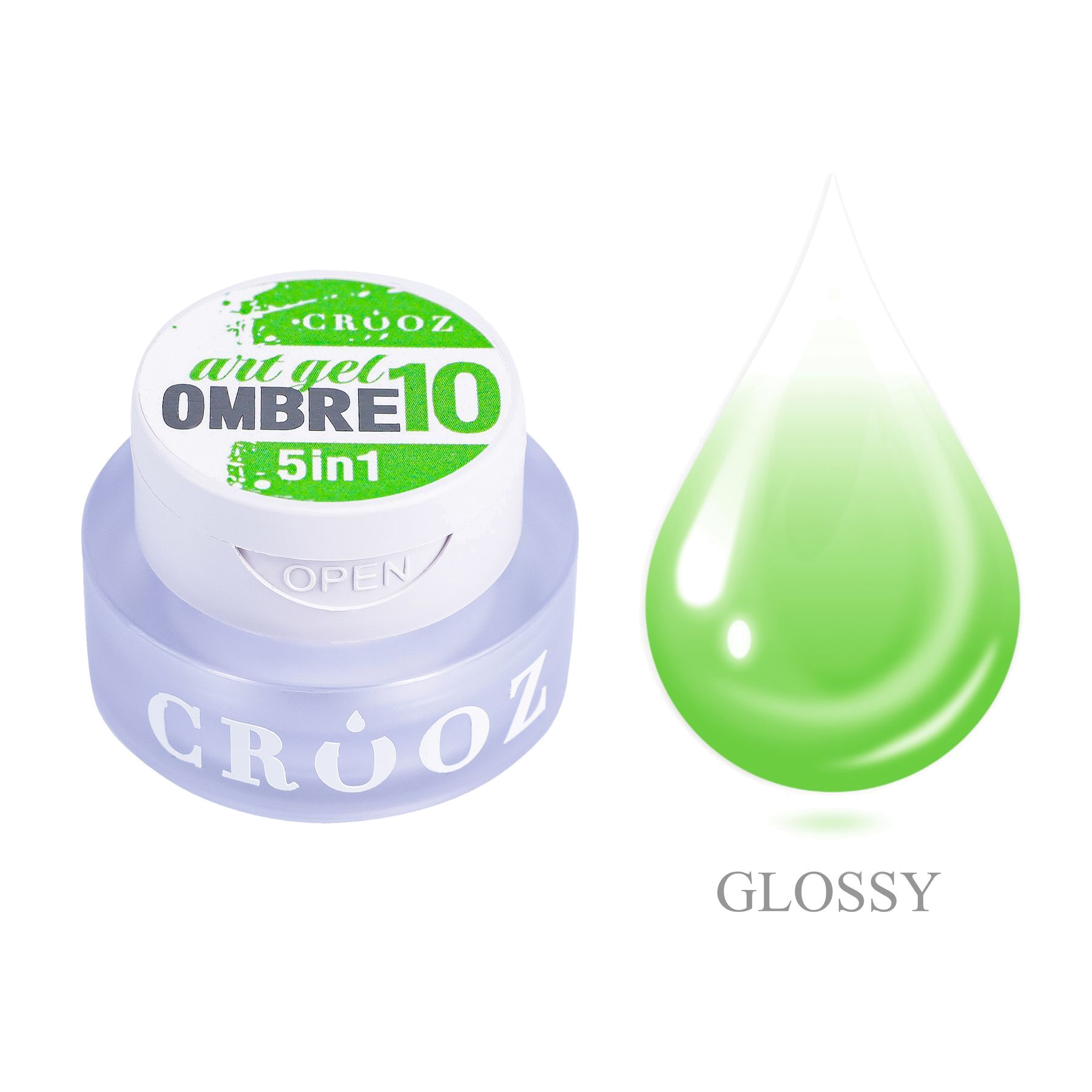 Crooz Art Gel Ombre №10 – гель-краска 5 в 1 для омбре и градиентов, 3 мл