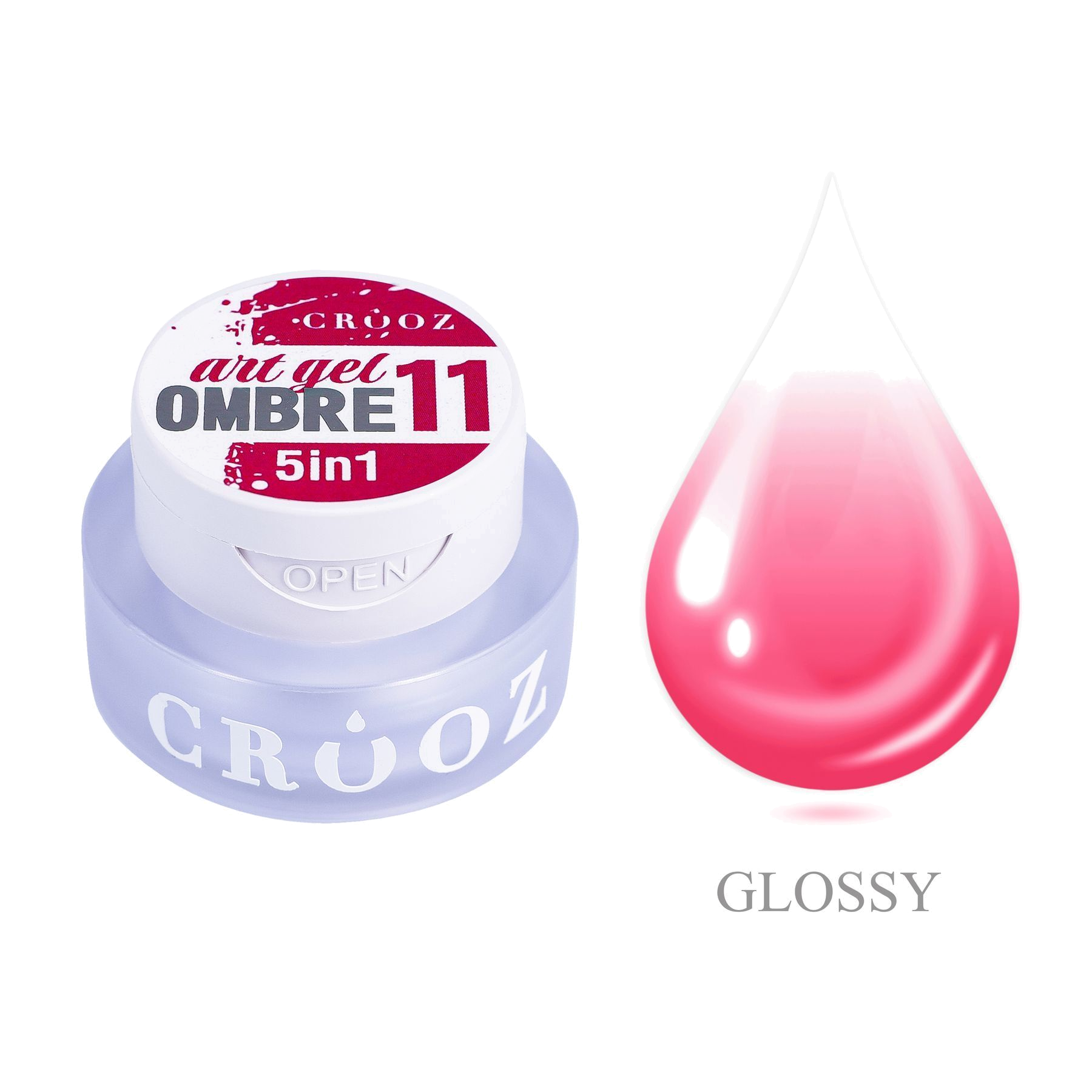Crooz Art Gel Ombre №11 – geelvärv 5 в 1 для омбре и градиентов, 3 мл