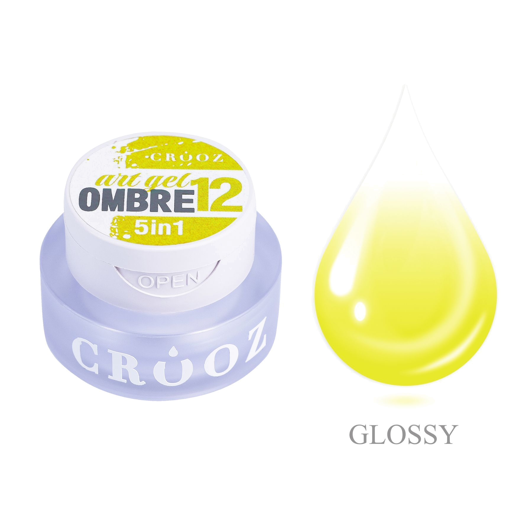 Crooz Art Gel Ombre №12 – гель-краска 5 в 1 для омбре и градиентов, 3 мл