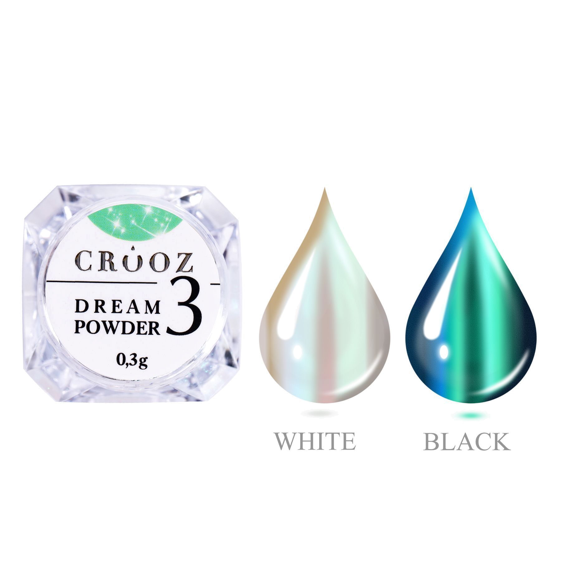 Втирка Dream Powder №3 Deep Ocean 0,3 г — океанский бирюзовый блеск