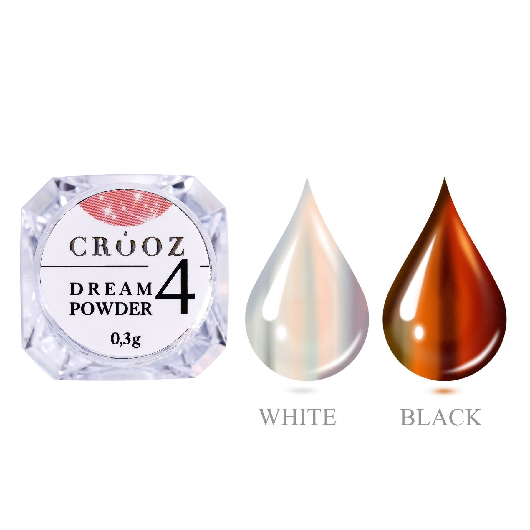 Втирка Dream Powder №4 Sunset Amber 0,3 г — тёплый хамелеонний блеск