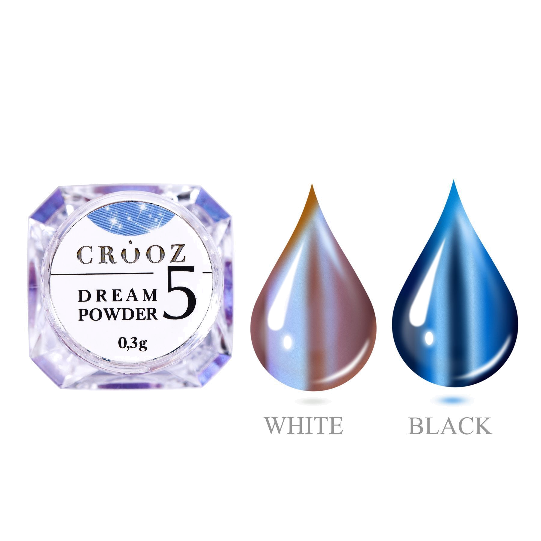 Втирка Dream Powder №5 Midnight Blue 0,3 г — холодный синий металлик