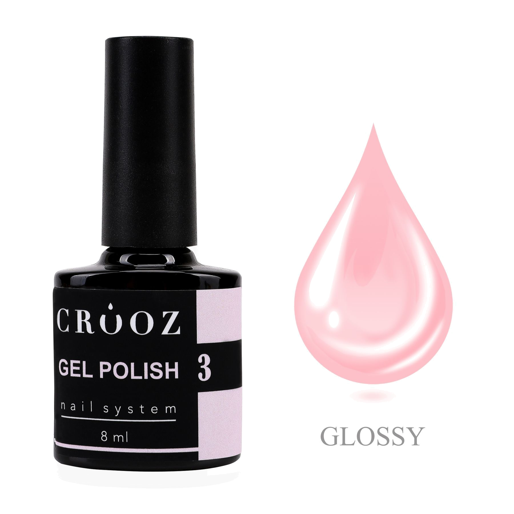 CROOZ GEL POLISH №3 — класичний розовый гель-лак