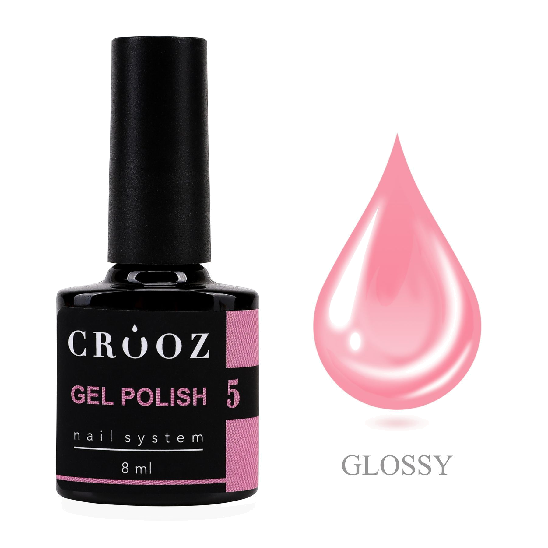 CROOZ GEL POLISH №5 — приглушено-розовый гель-лак