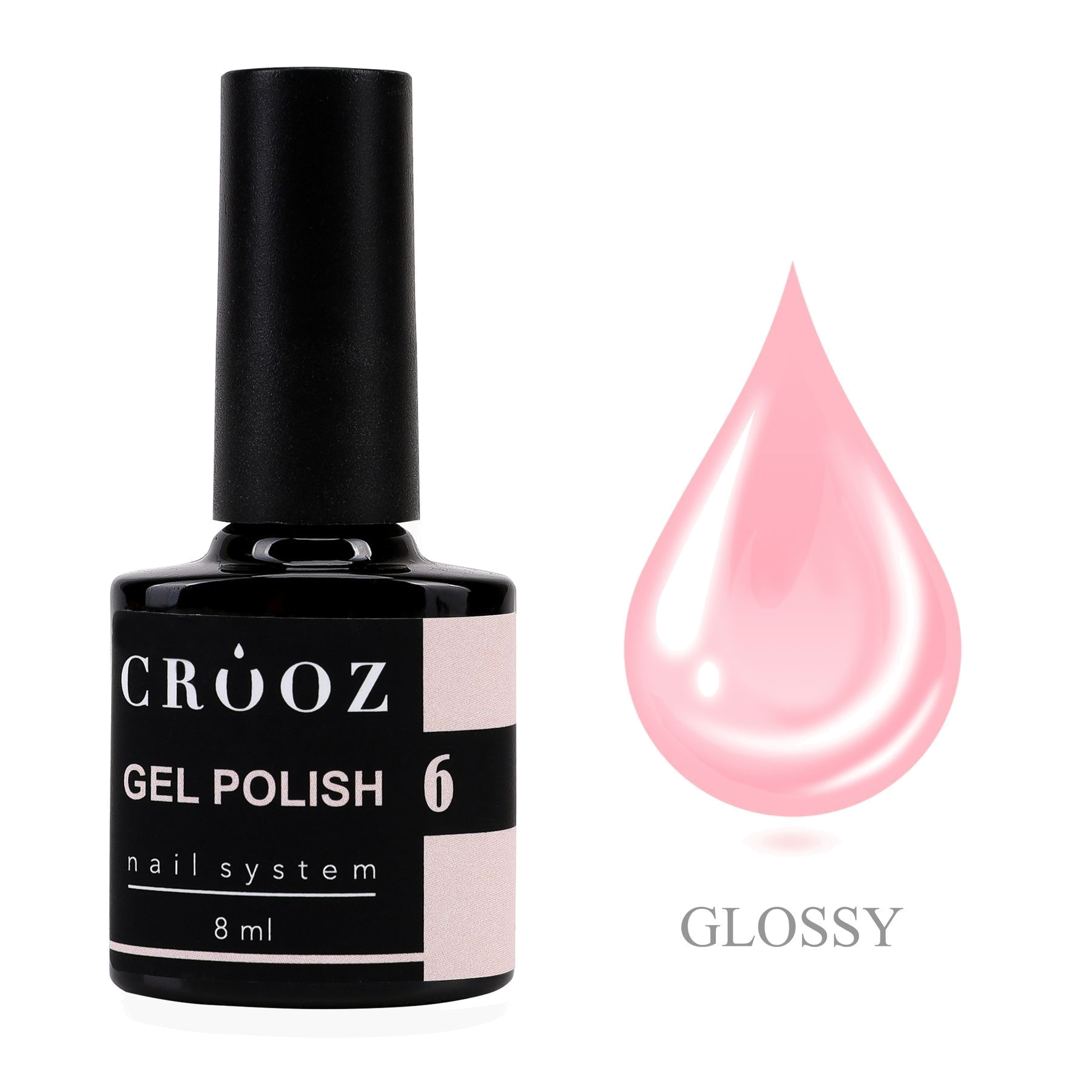 CROOZ GEL POLISH №6 — зефирно-розовый гель-лак