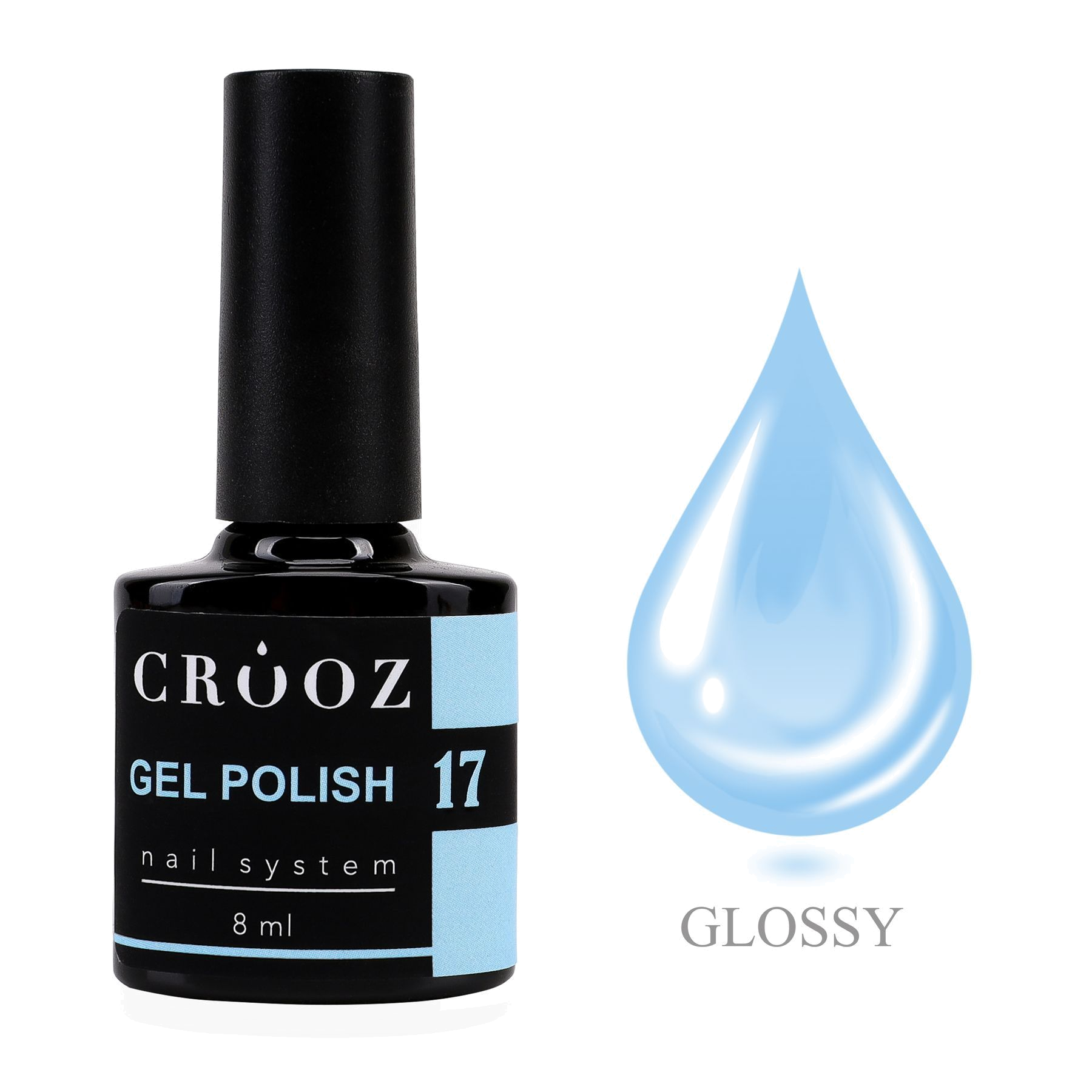 CROOZ GEL POLISH №17 — нежный голубой гель-лак