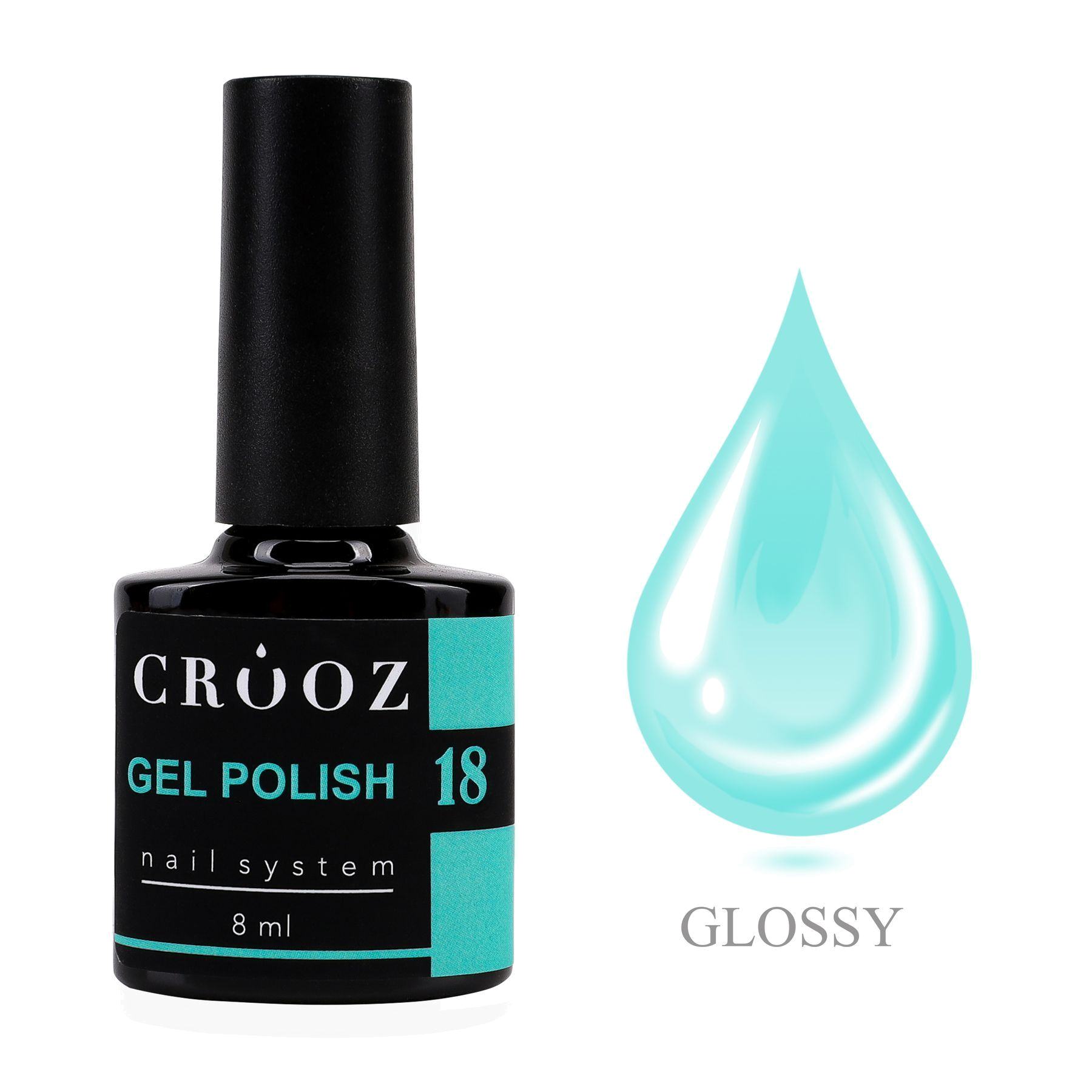 CROOZ GEL POLISH №18 — глубокий мʼятний гель-лак