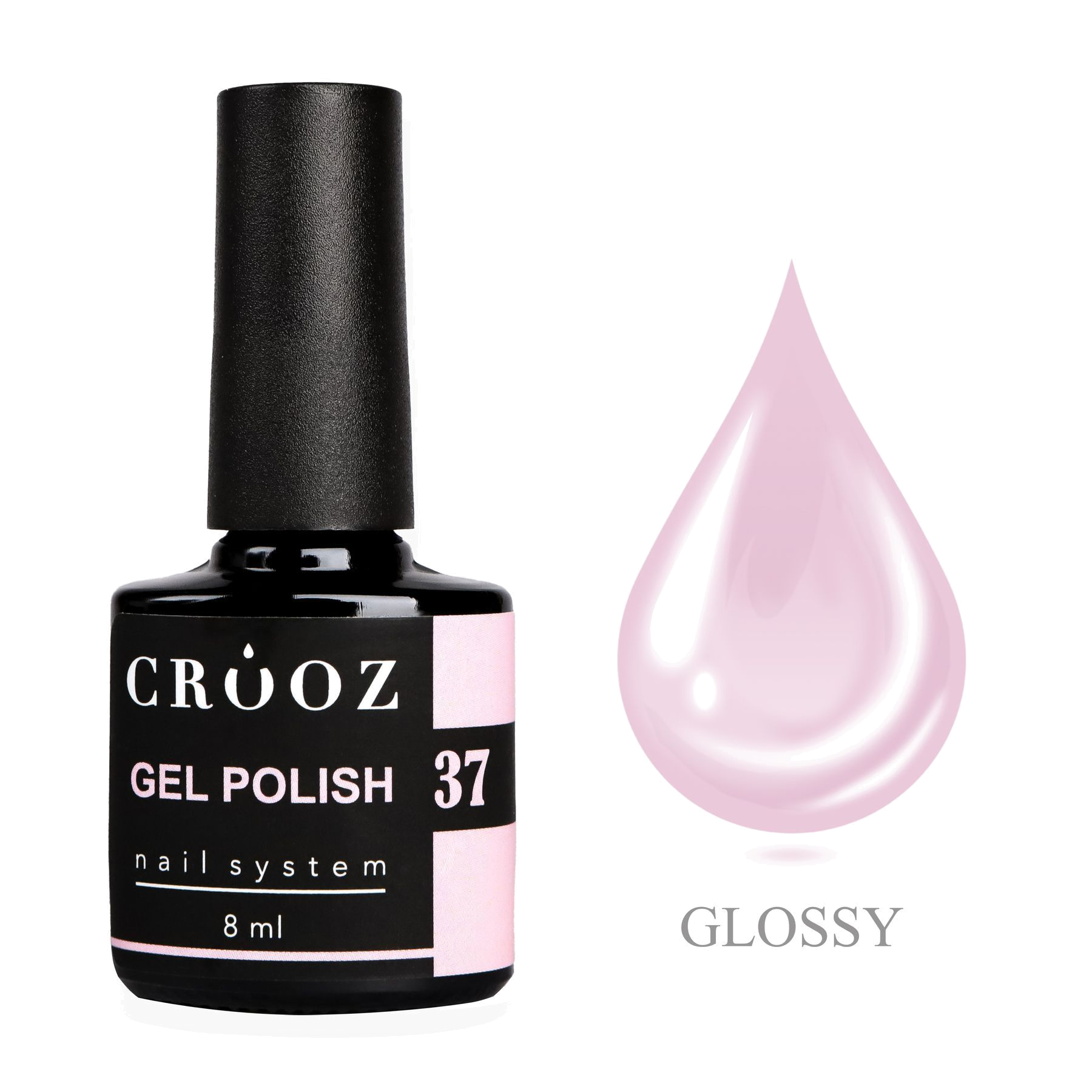 CROOZ GEL POLISH №37 — светло-пурпурный гель-лак, 8 мл