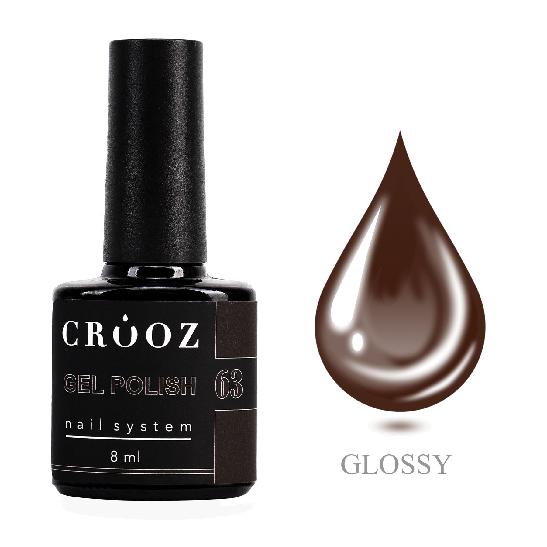 Osta шоколадный geellakk Crooz Gel Polish №63 (8 мл) — hind