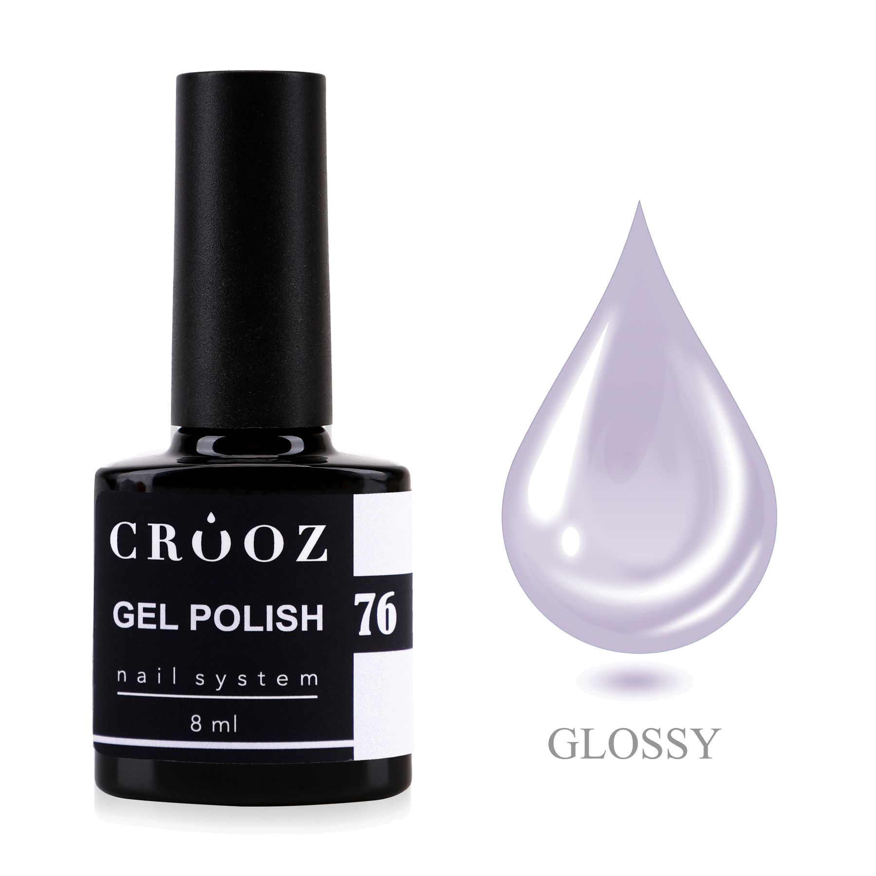 CROOZ Gel Polish №76 — перламутрово-лиловый, 8 мл