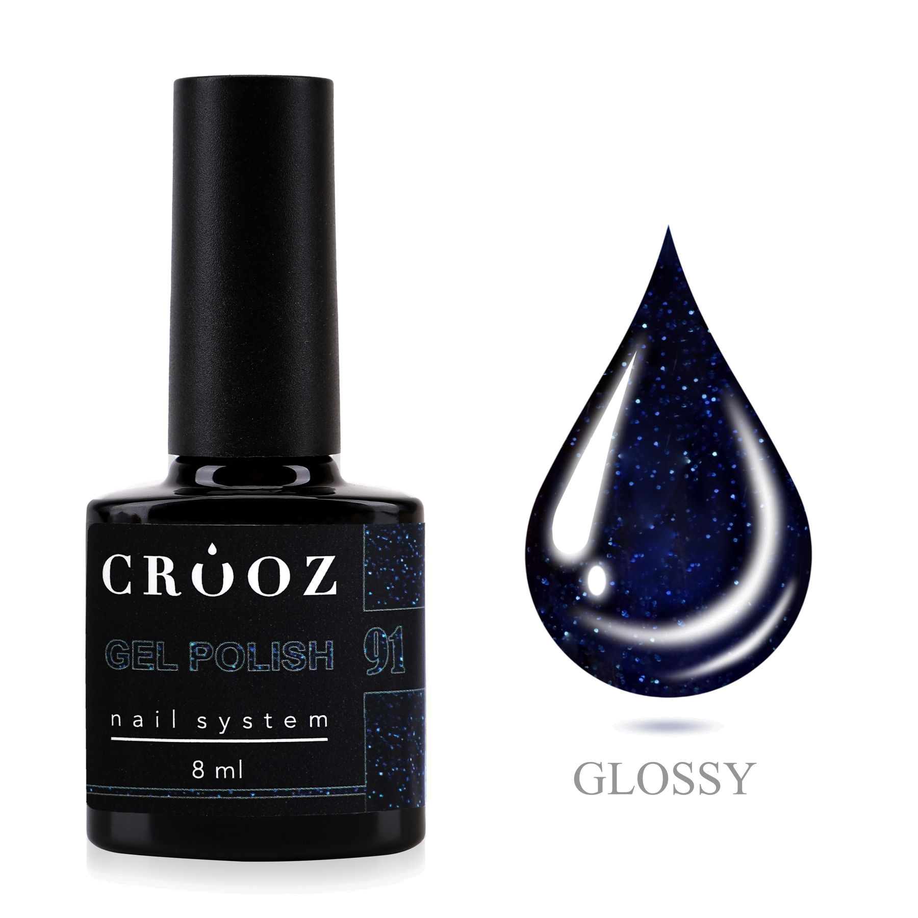 Crooz Geellakk №91 Sapphire Night — темно-синий, коллекция GEM POWER
