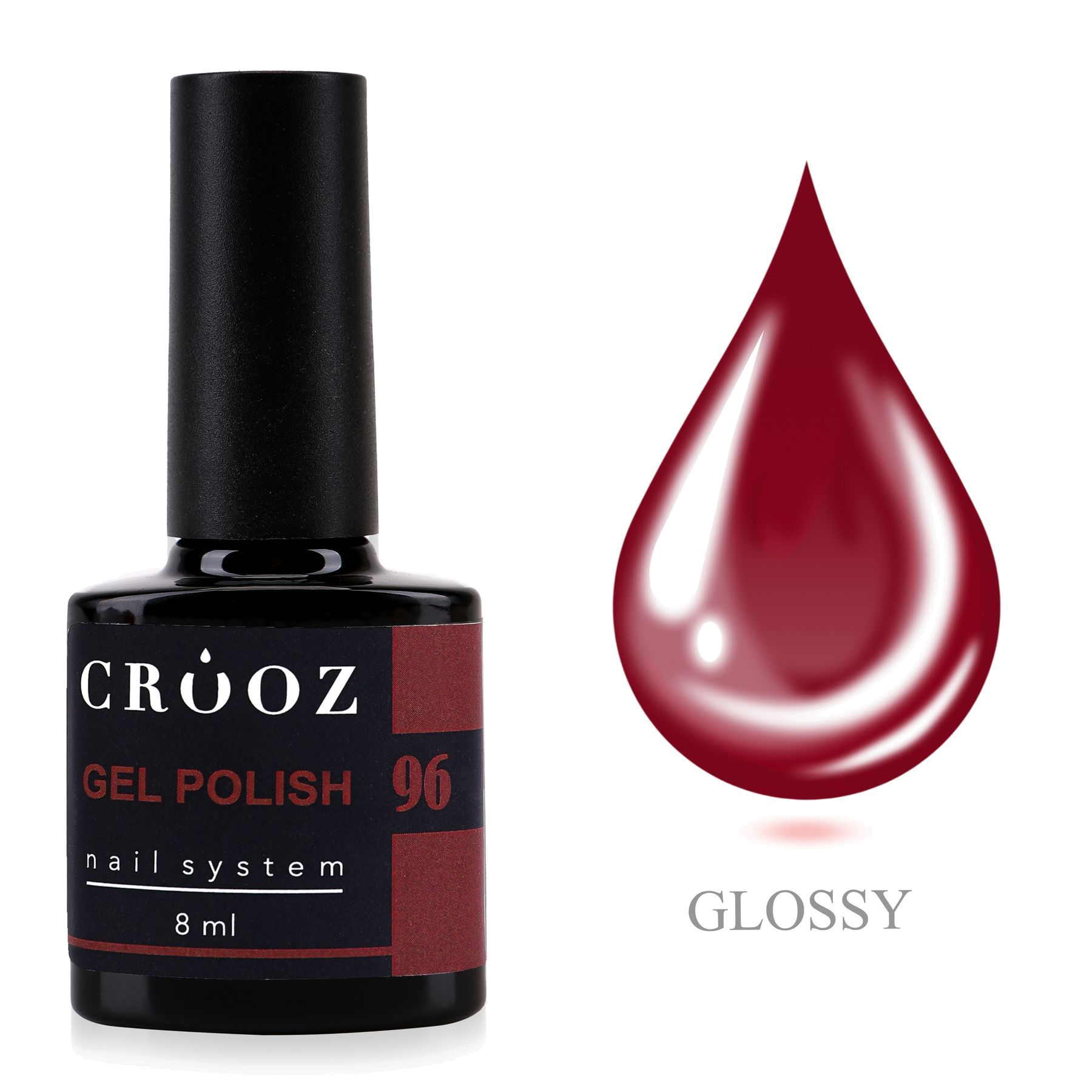 Crooz Geellakk №96 бордо 8 мл