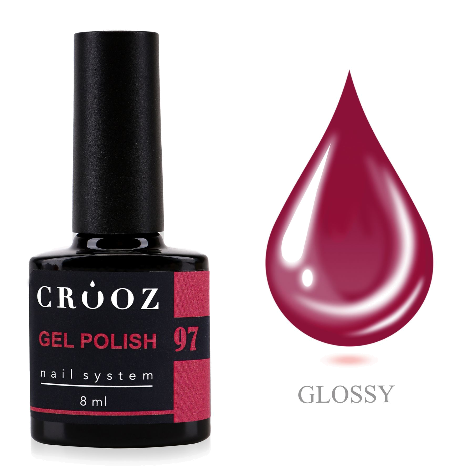 Crooz Geellakk №97 ягодно-малиновый 8 мл