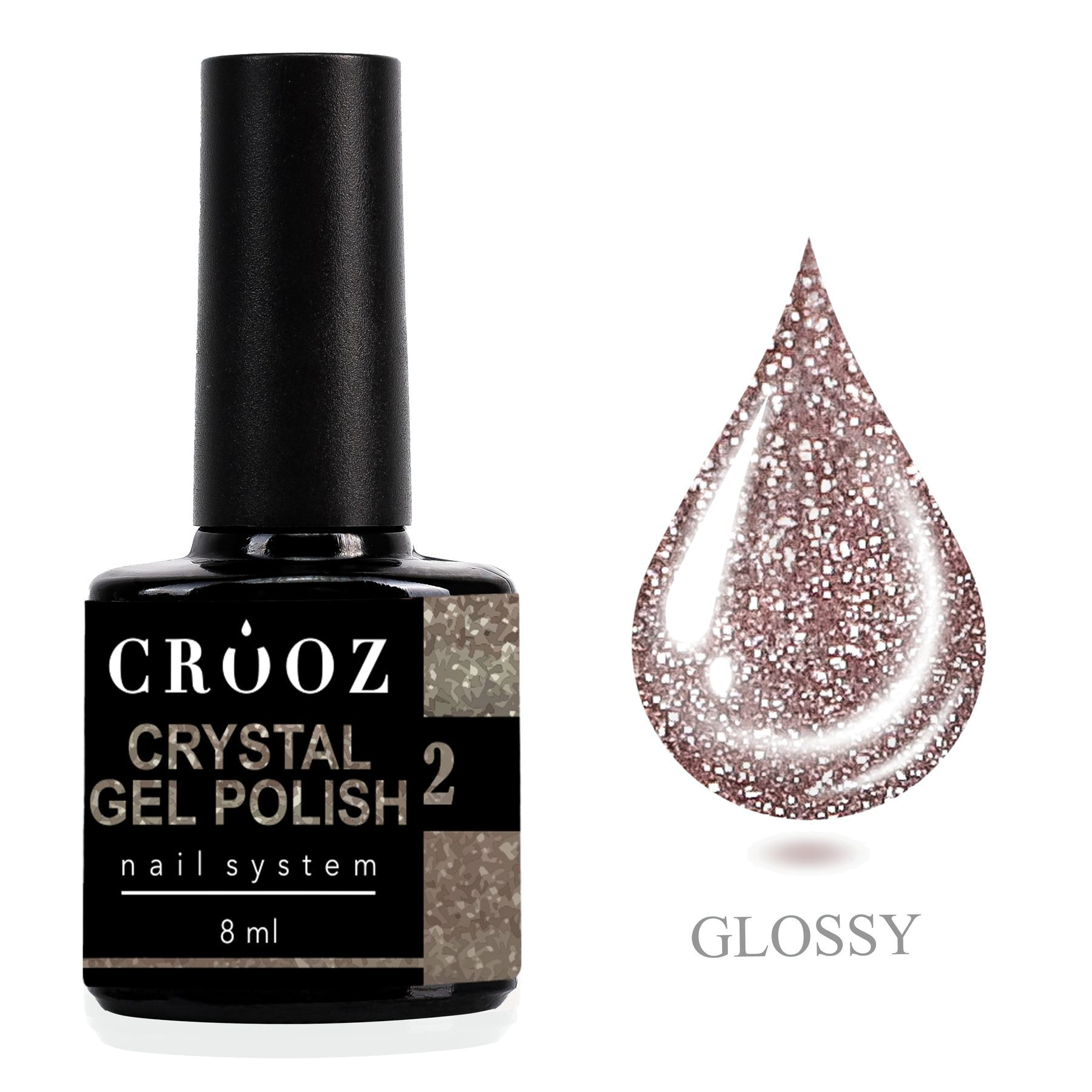 Crooz Crystal 2 – бежево-серый helkiv geellakk shimmeriga