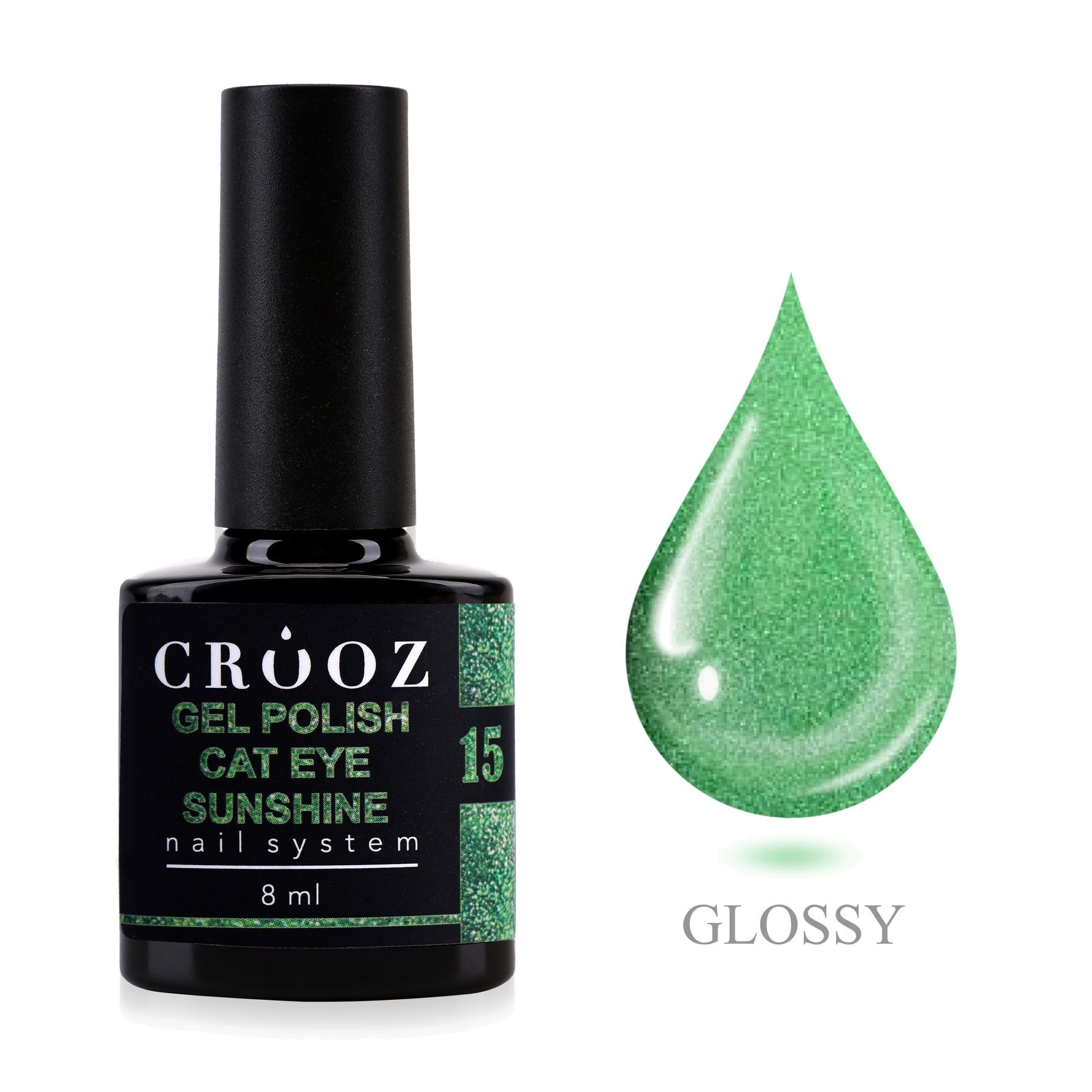 Geellakk Cat Sunshine 15 8 мл — магнитный Cat Eye с металлизированным шиммером