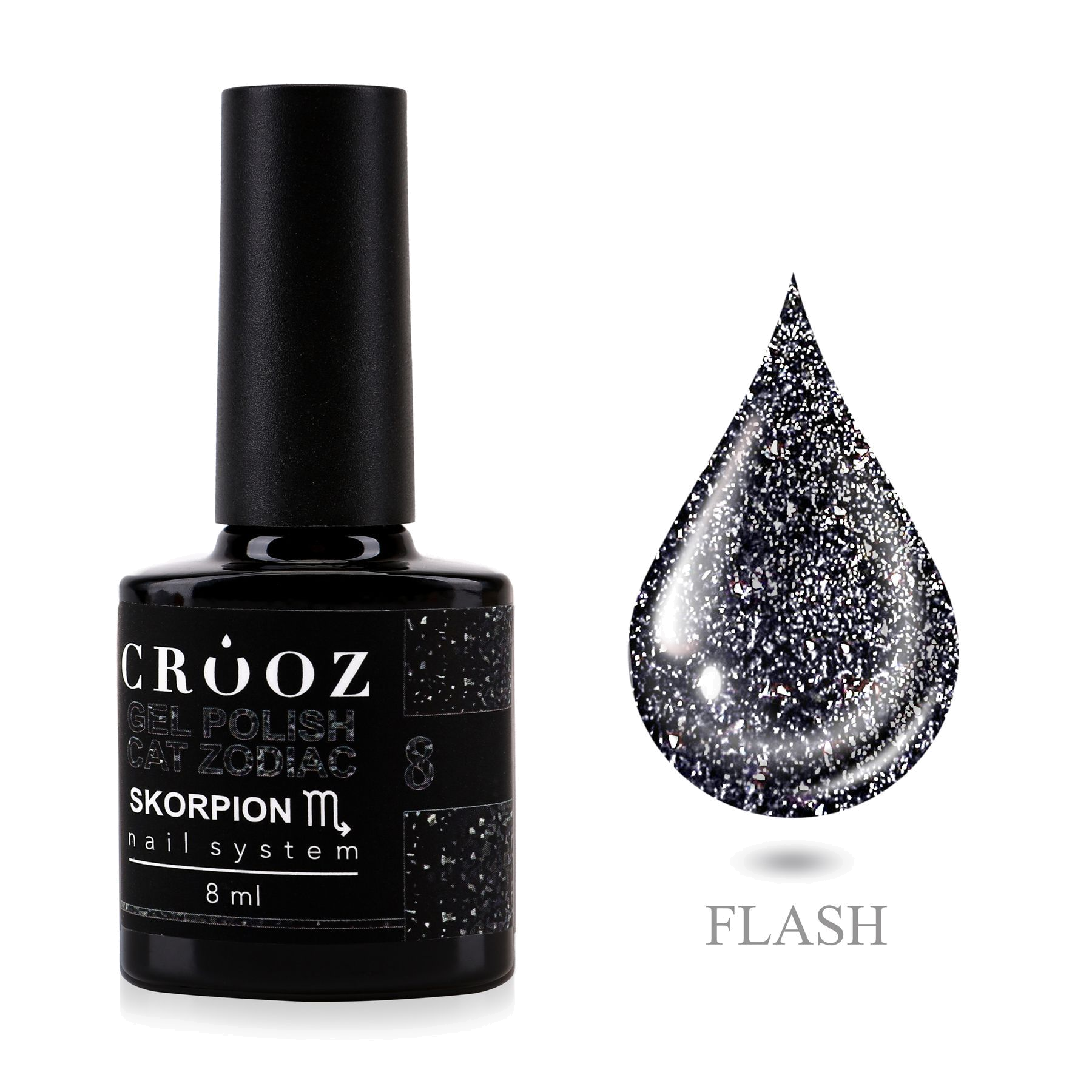 Crooz Geellakk Cat Zodiac 8 Skorpion – чёрный geellakk «kassisilm» для Скорпиона