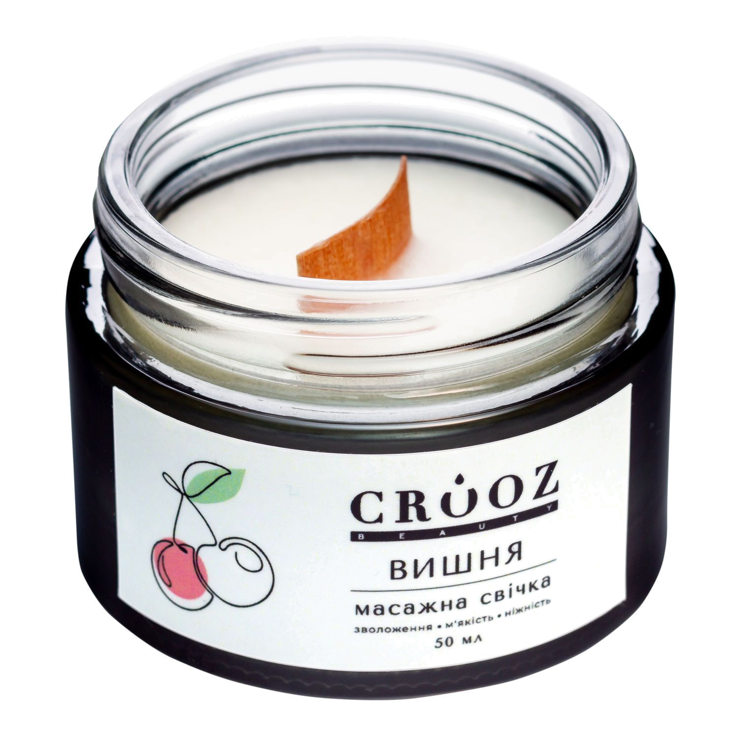 Crooz Массажная свеча Вишня — ароматный уход и расслабление для рук