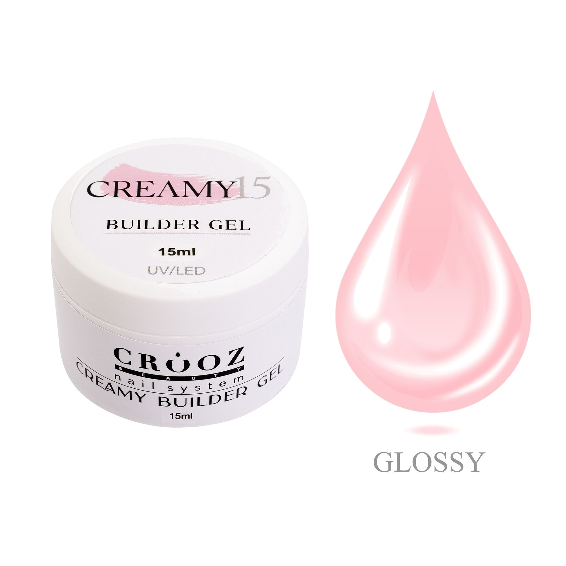 Crooz Гель для наращивания Creamy Builder gel 15 купить за 219 UAH грн — профессиональные материалы в CROOZ
