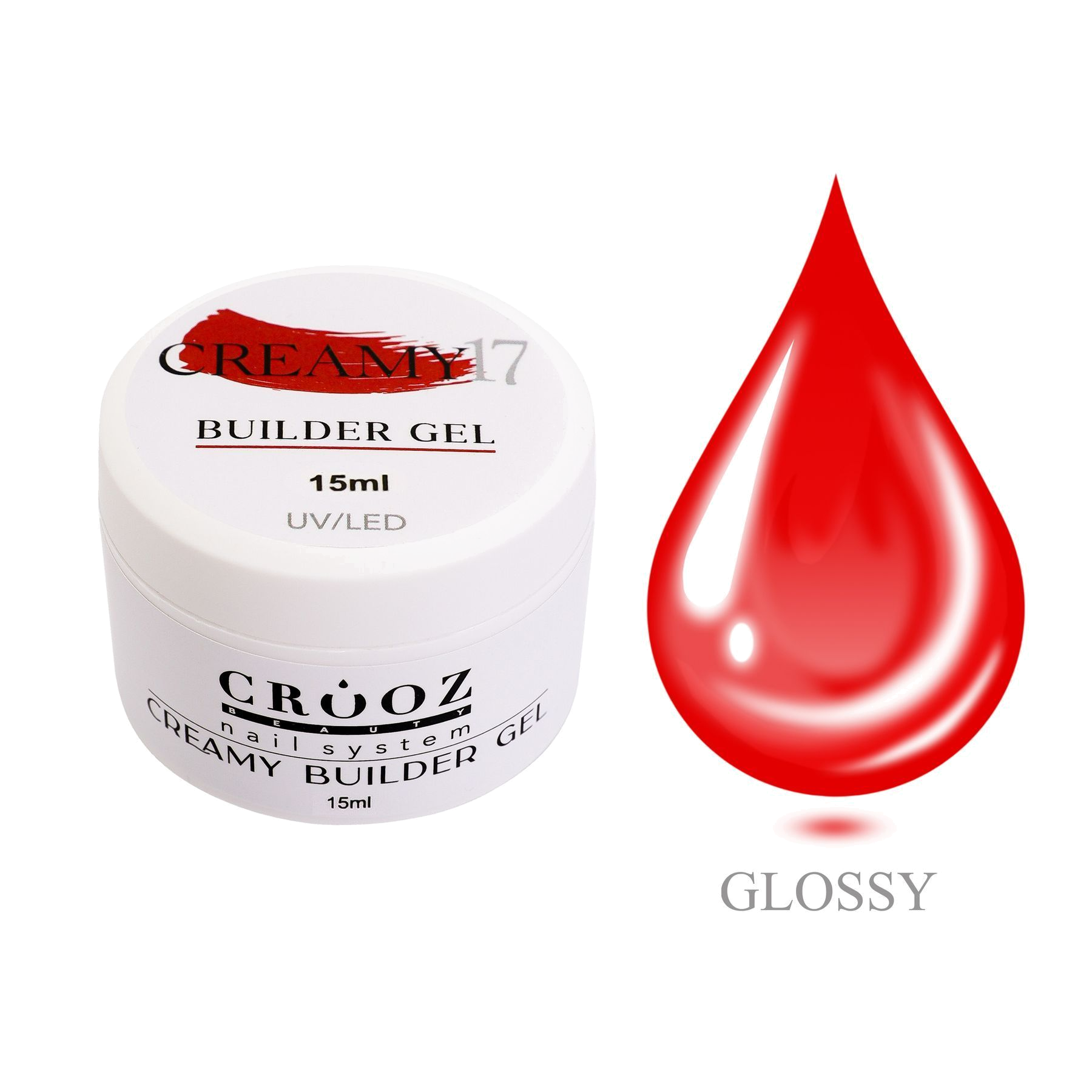 Crooz Гель для наращивания Creamy Builder gel 17 купить за 219 UAH грн — профессиональные материалы в CROOZ